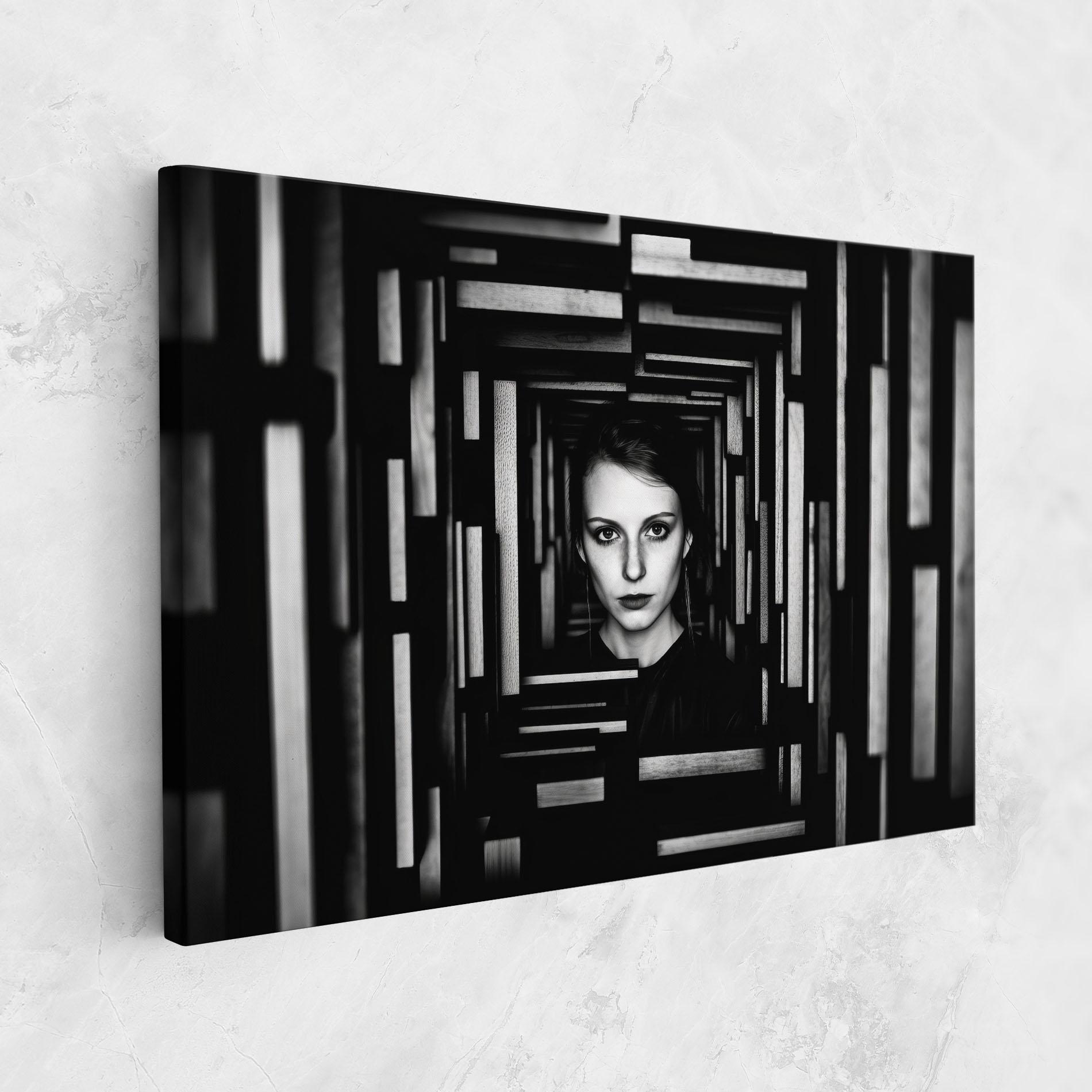 Tablou Canvas Tunnel Woman mockup 1