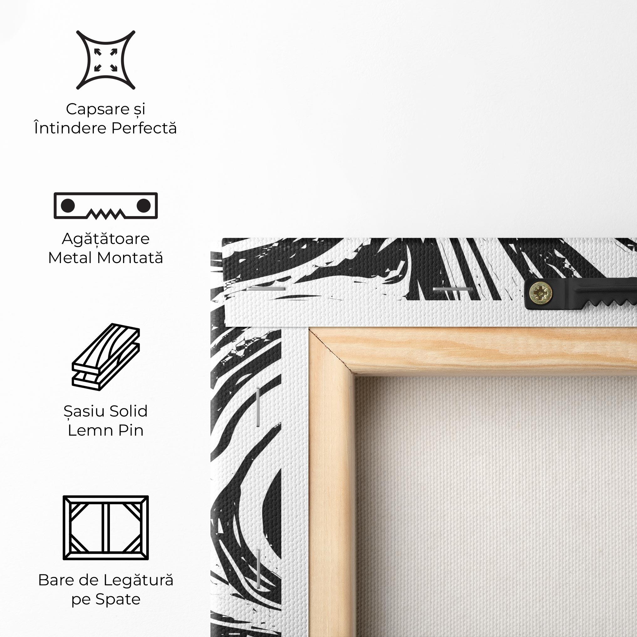 Tablou Canvas Black Liquid White mockup 5
