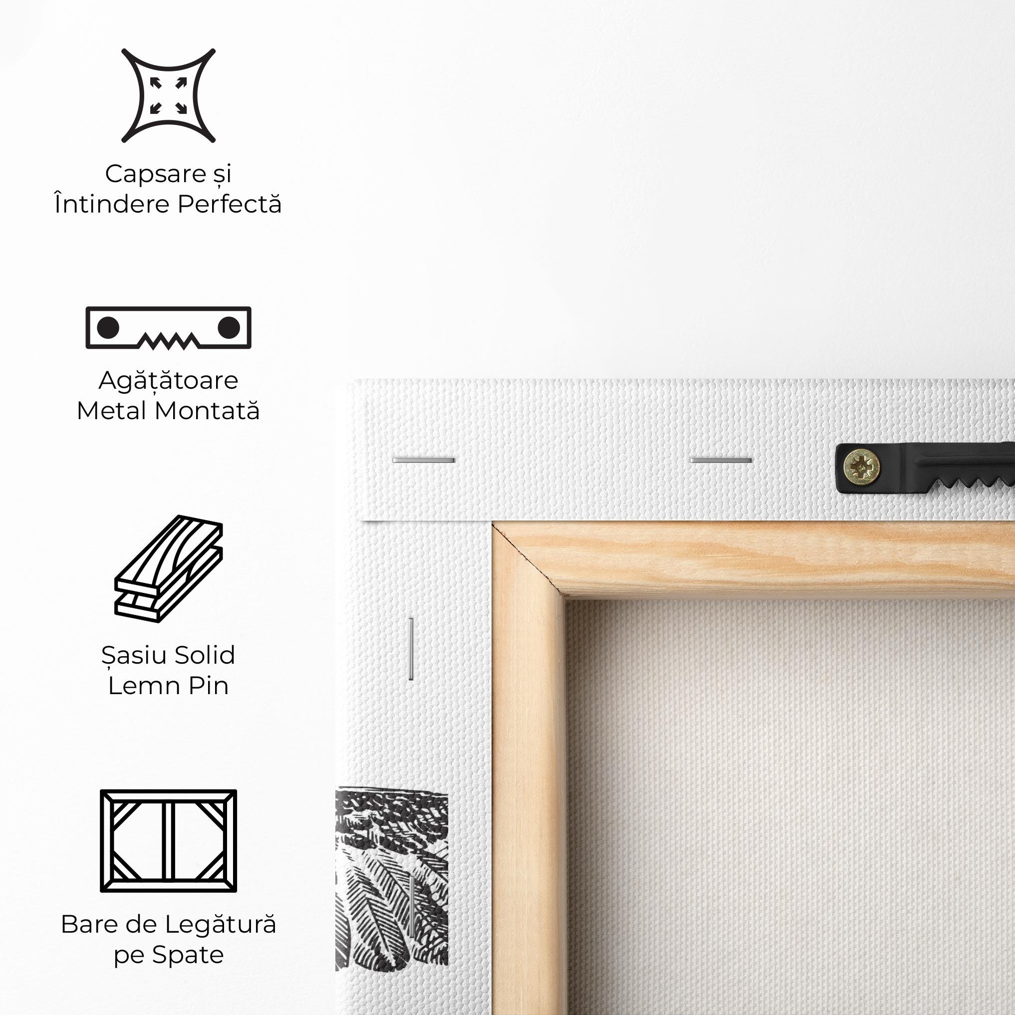 Tablou Canvas Eagle Art Line mockup 5