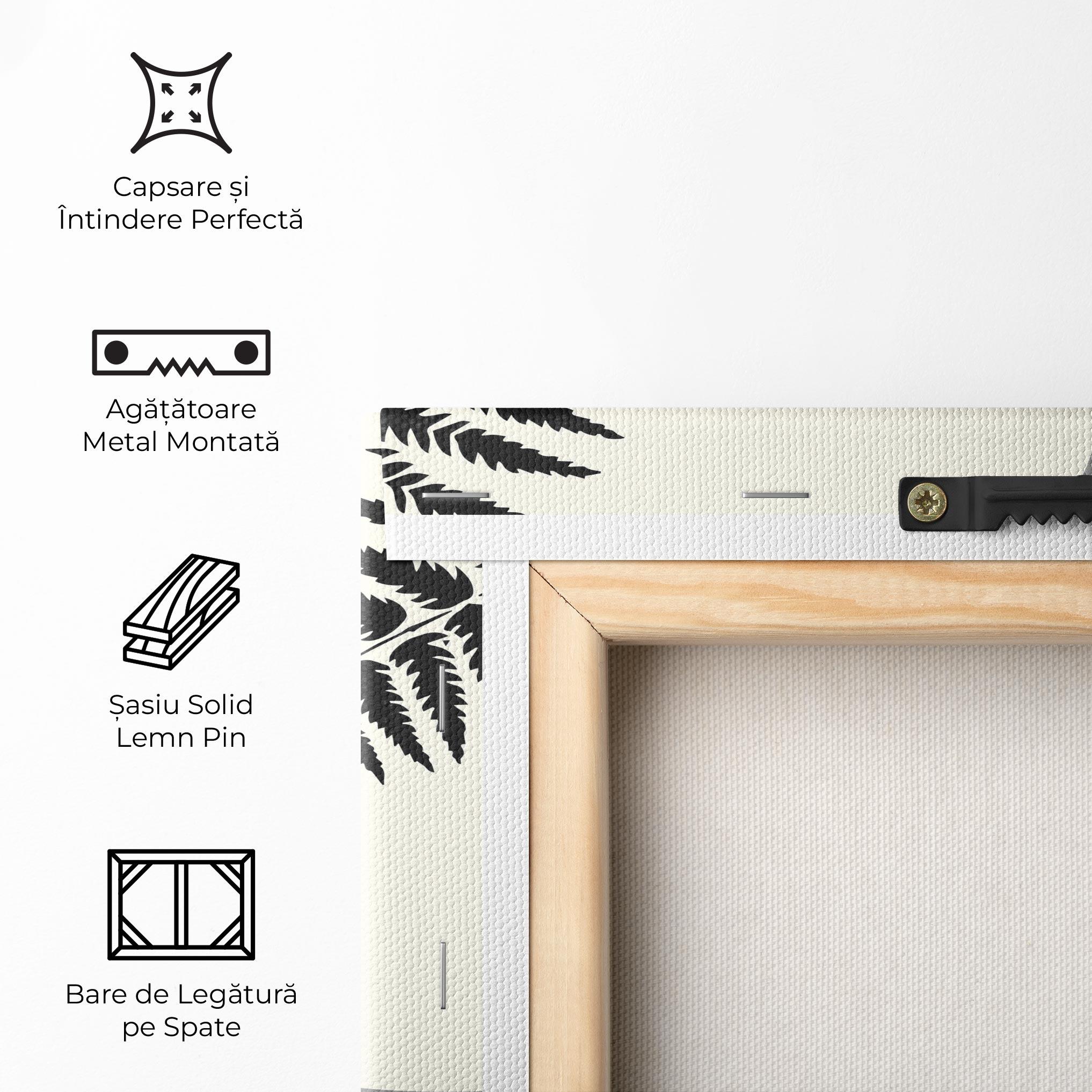 Tablou Canvas Full Moon Leaf mockup 5