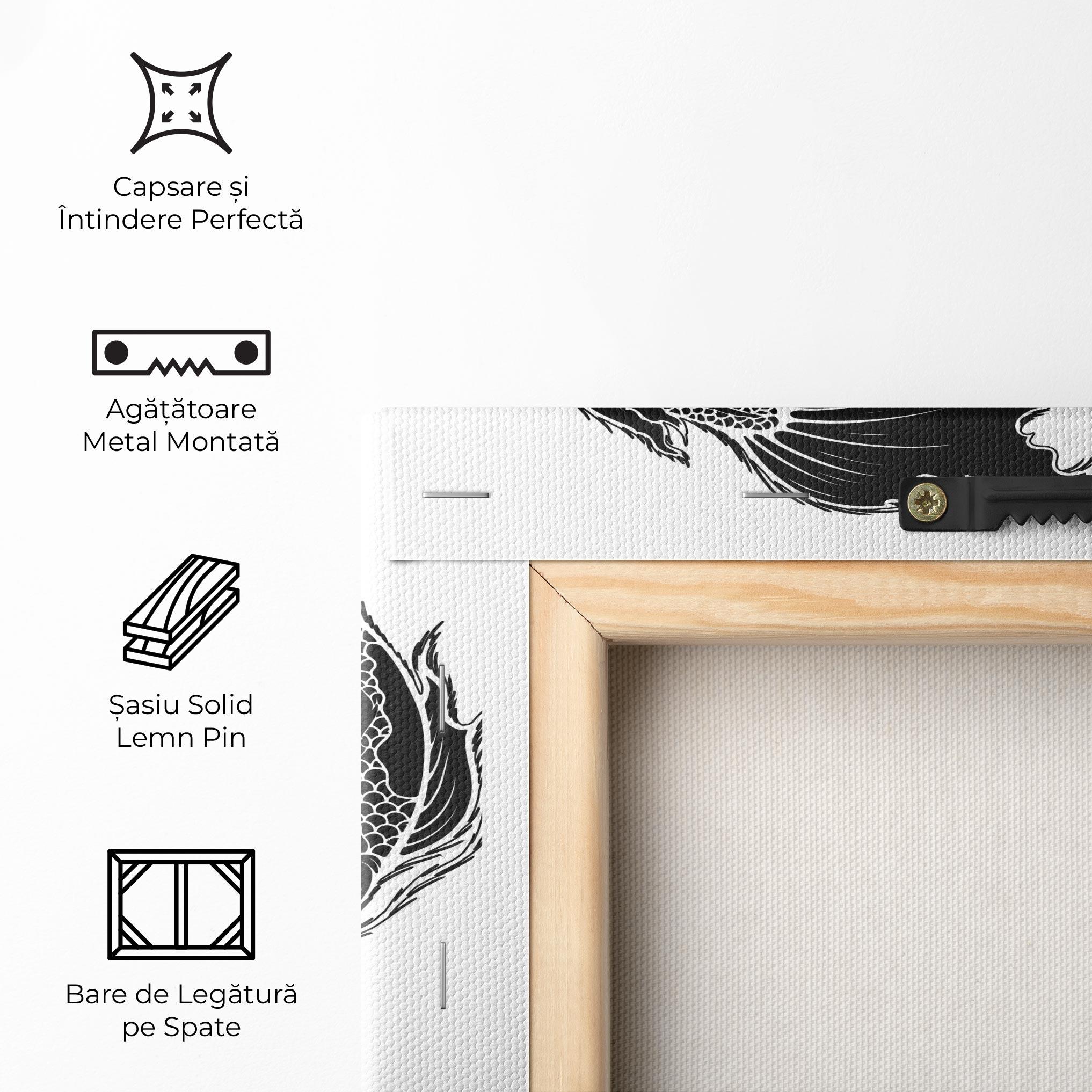Tablou Canvas Yin Yang Koi mockup 5