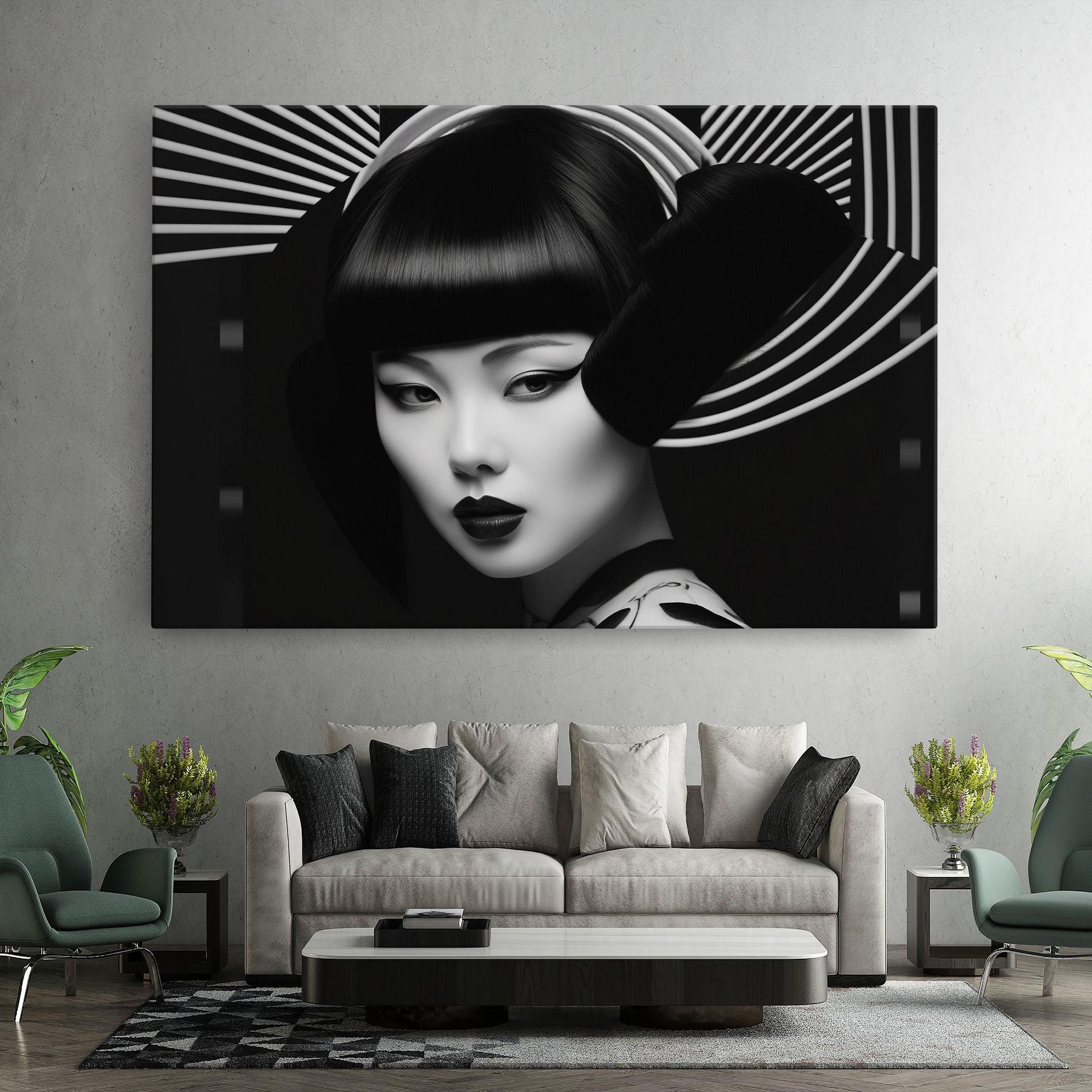 Tablou Canvas Abstract Asian Woman mockup 7