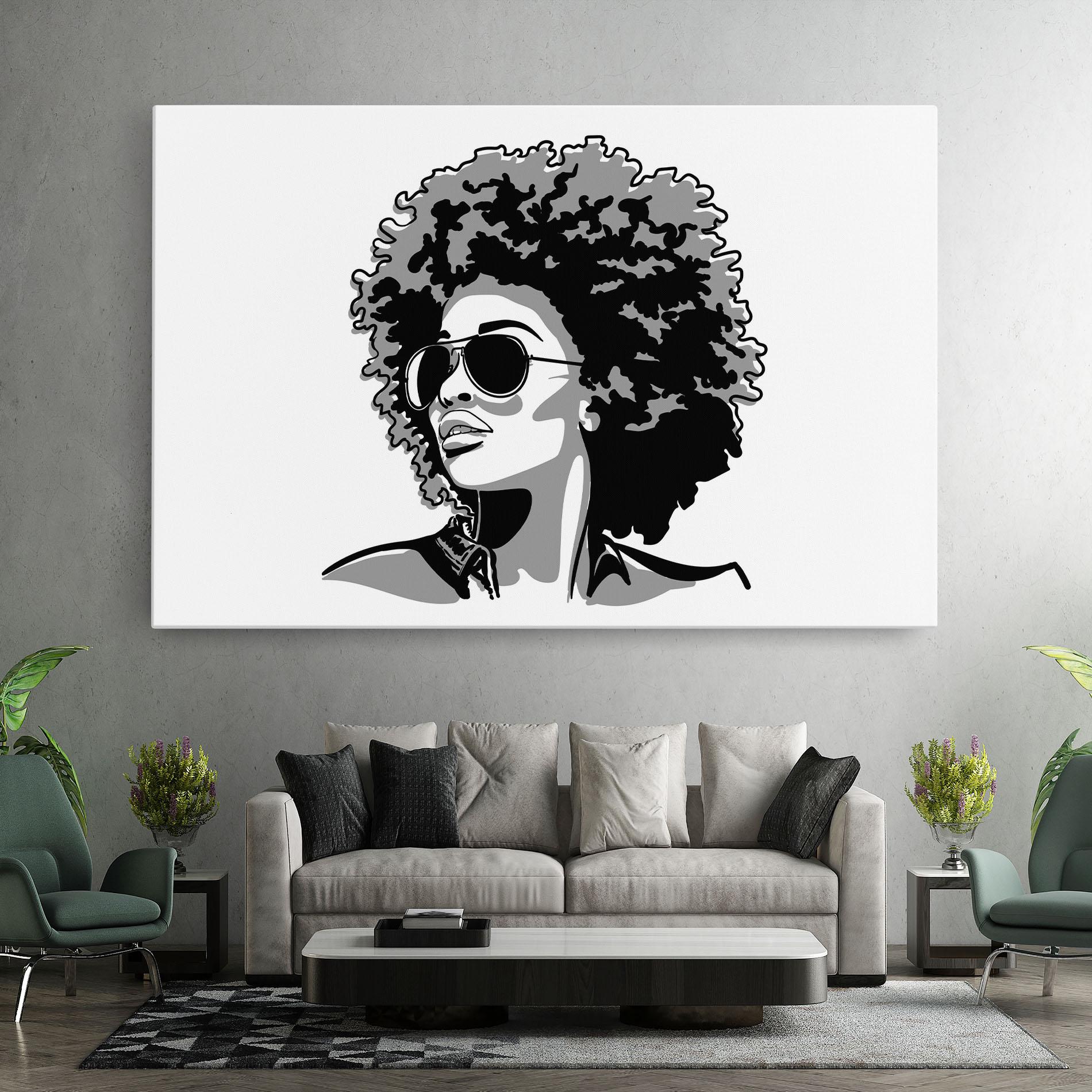 Tablou Canvas Black Grasses mockup 7