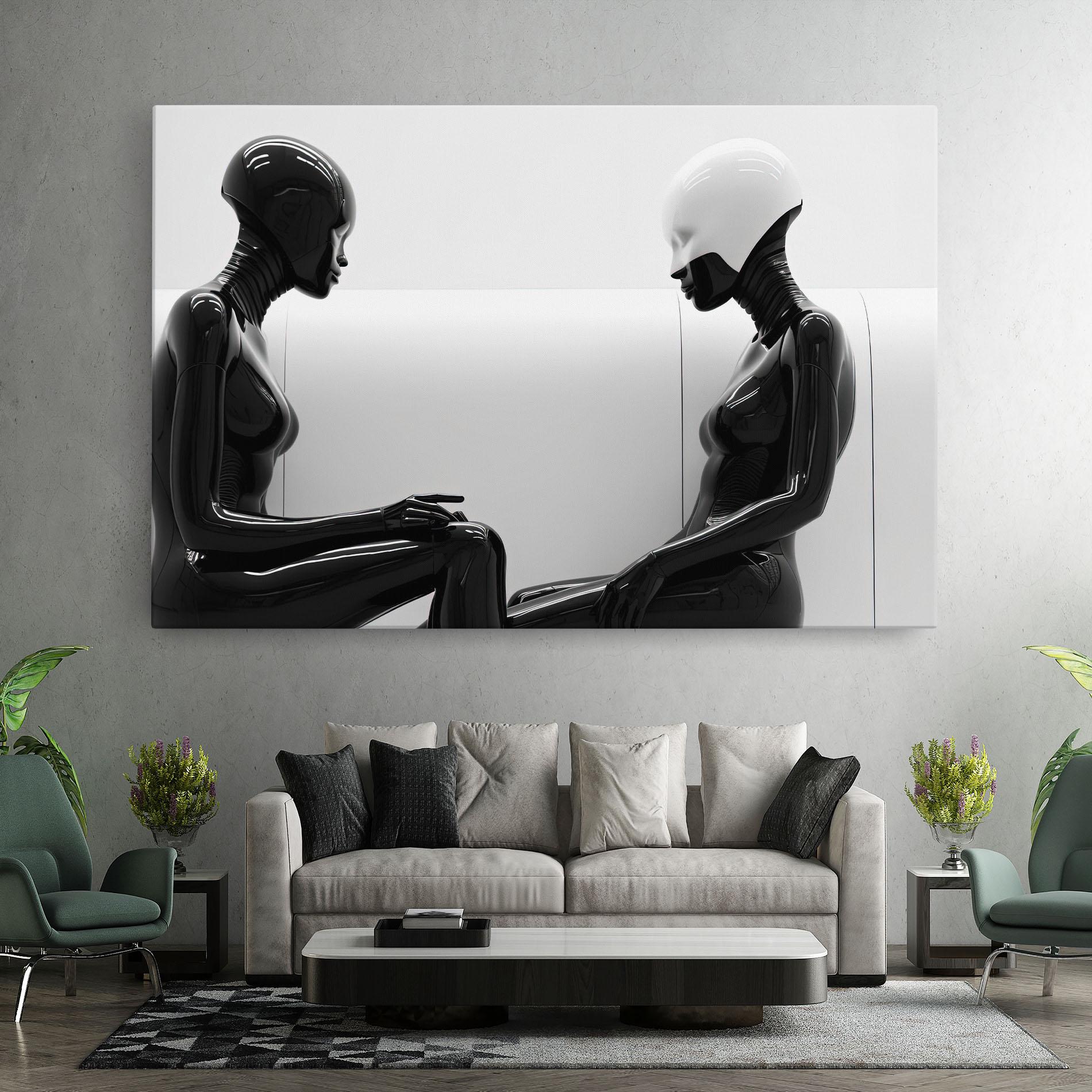 Tablou Canvas Black Mannequin mockup 7