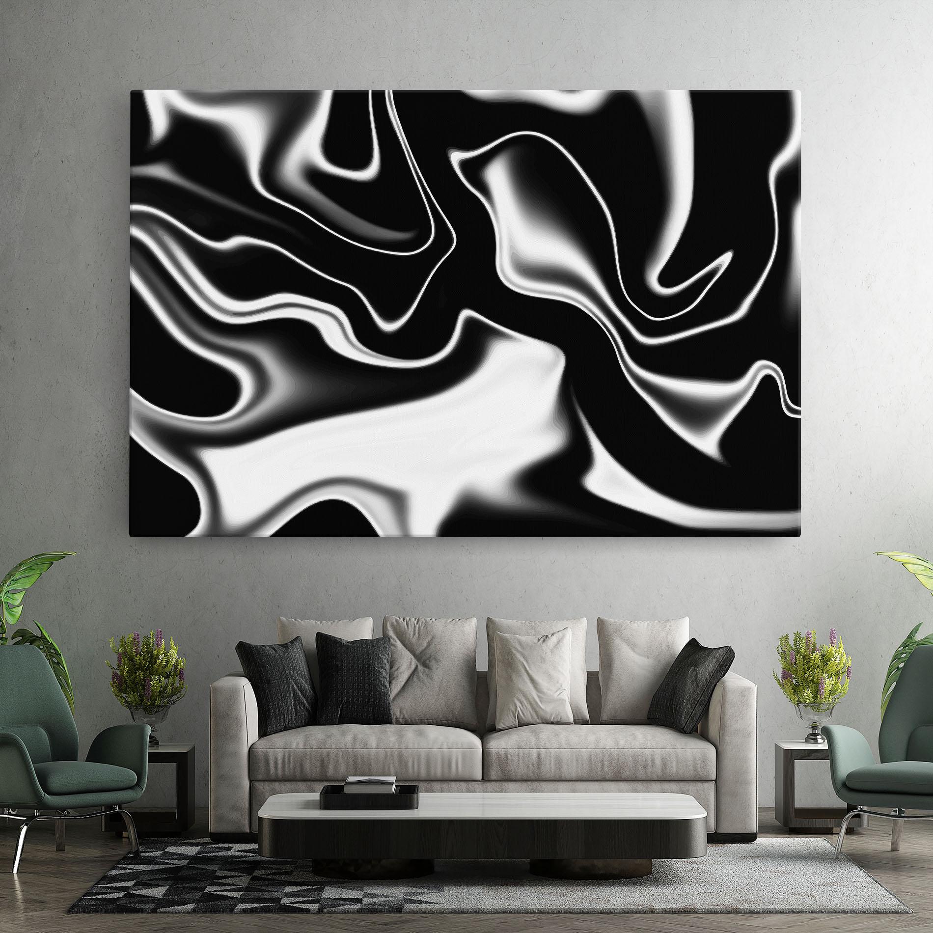 Tablou Canvas Black Metalic Art mockup 7