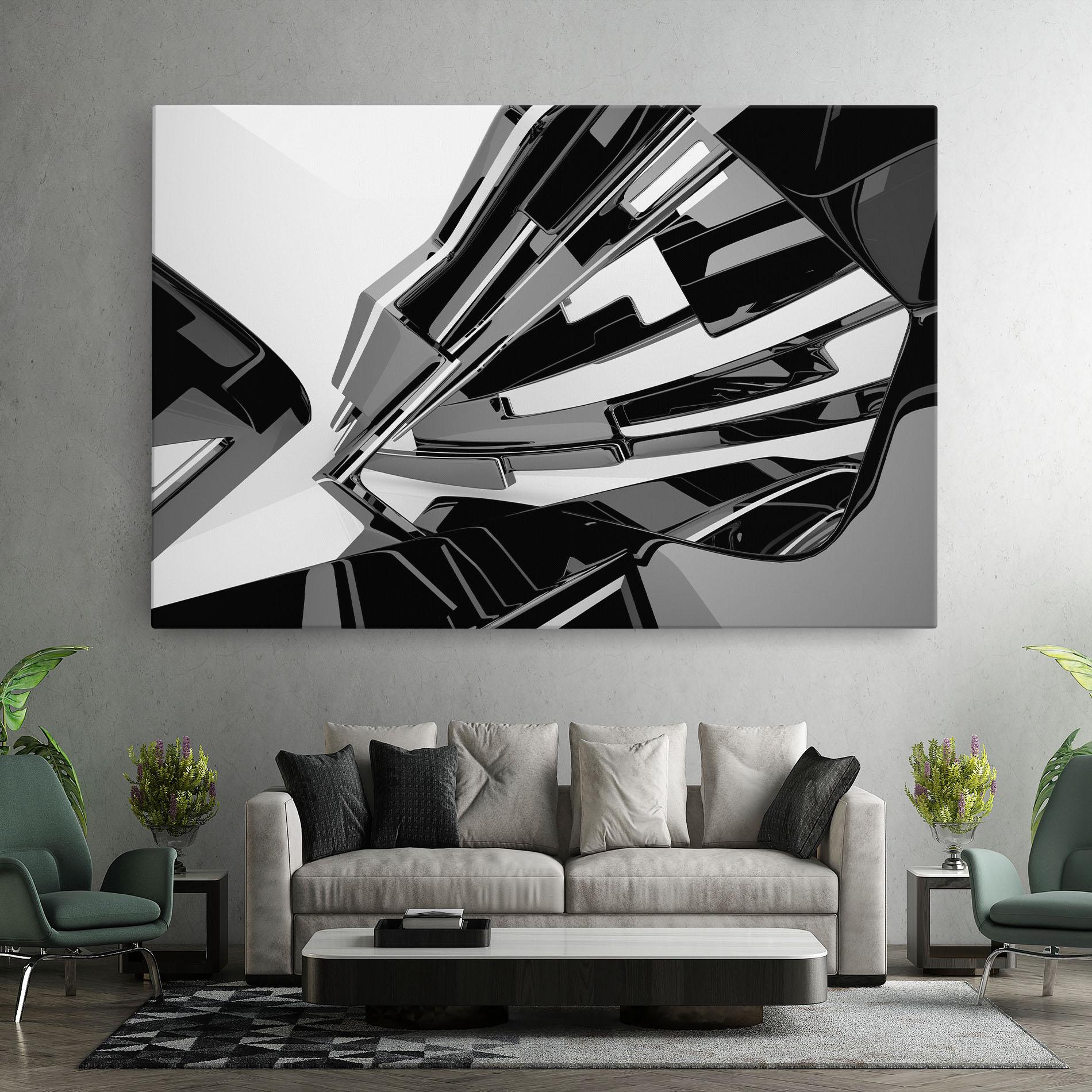 Tablou Canvas Black Sculpture mockup 7