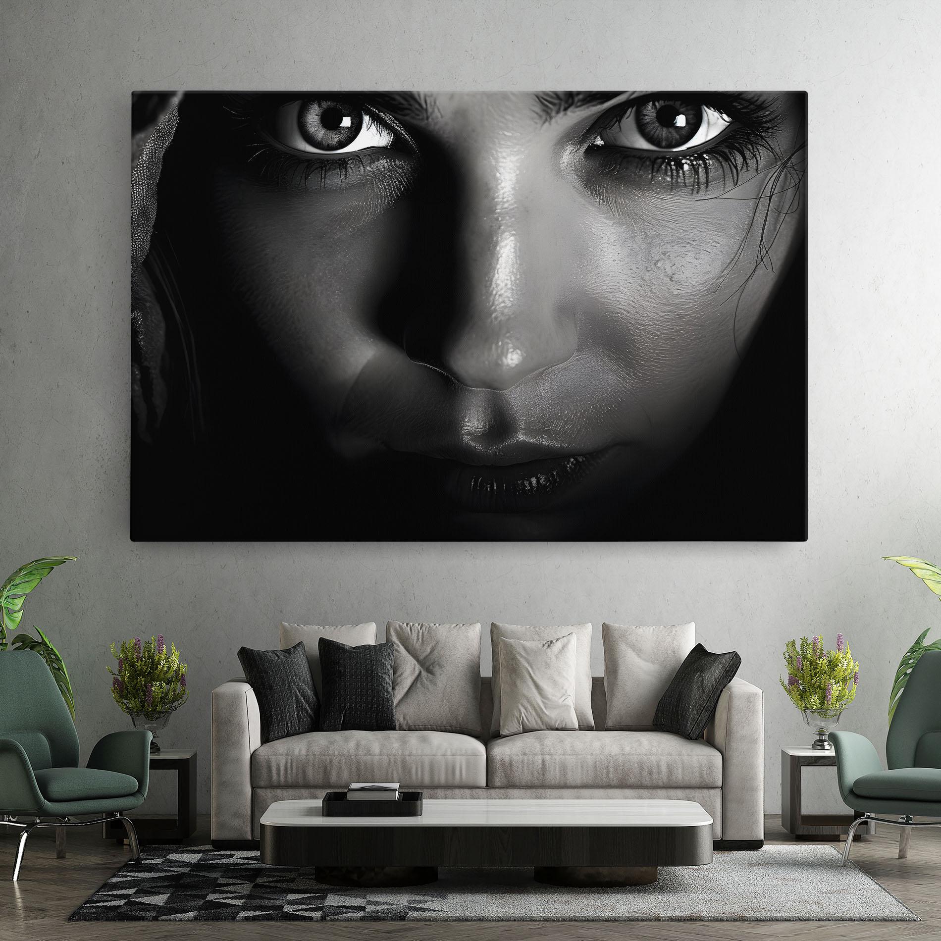 Tablou Canvas Closeup Portrait mockup 7