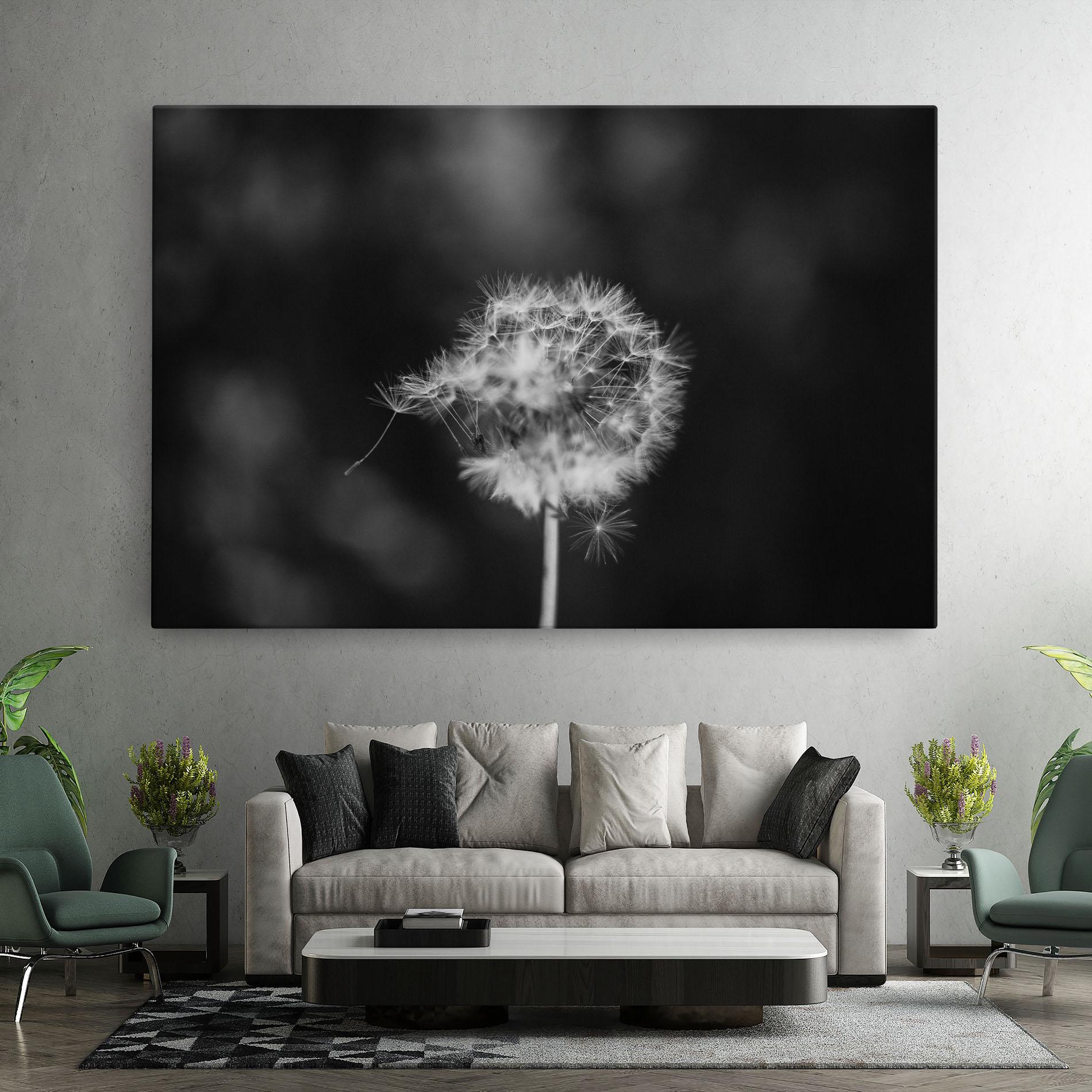 Tablou Canvas Grey Dandelion mockup 7