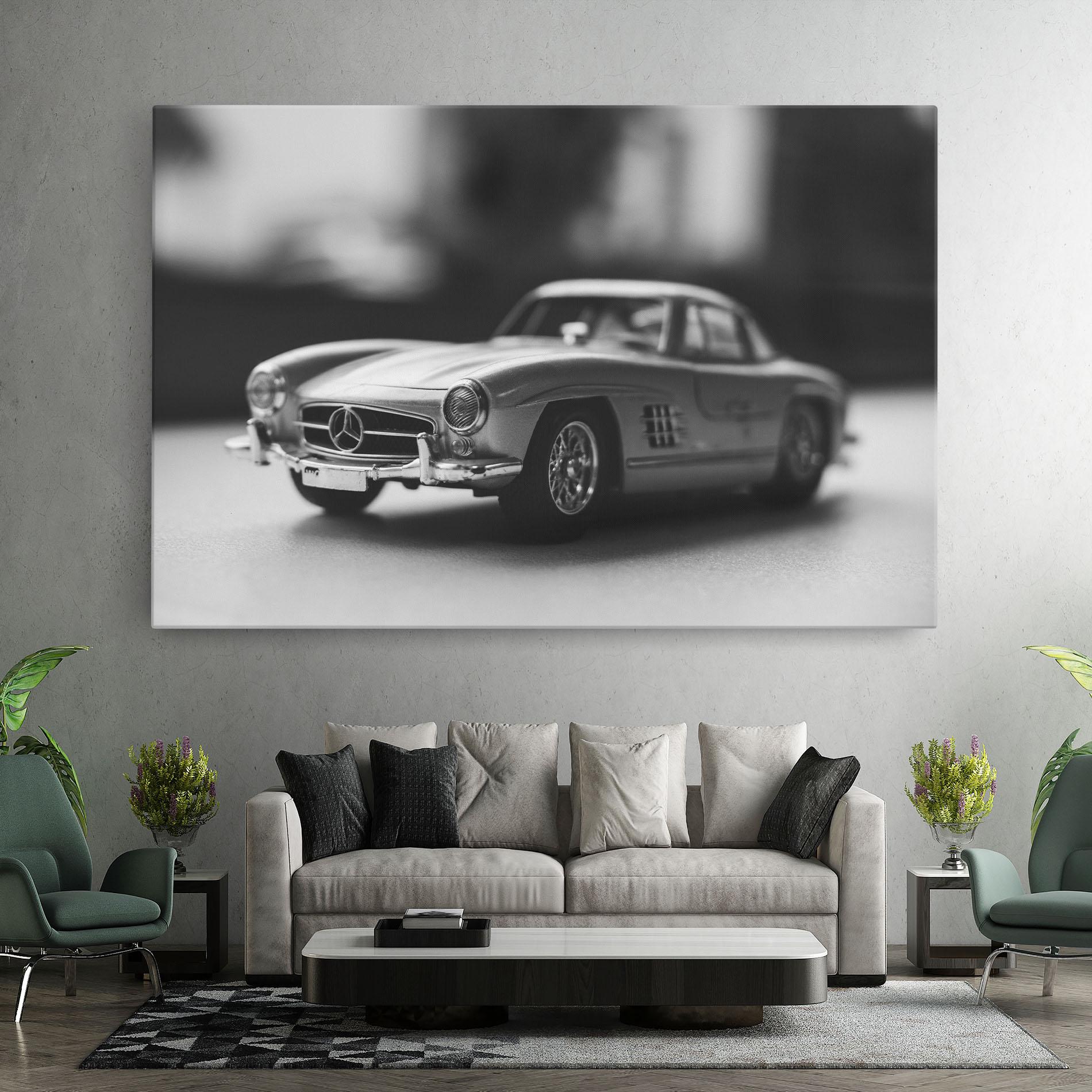 Tablou Canvas Grey Old Car mockup 7