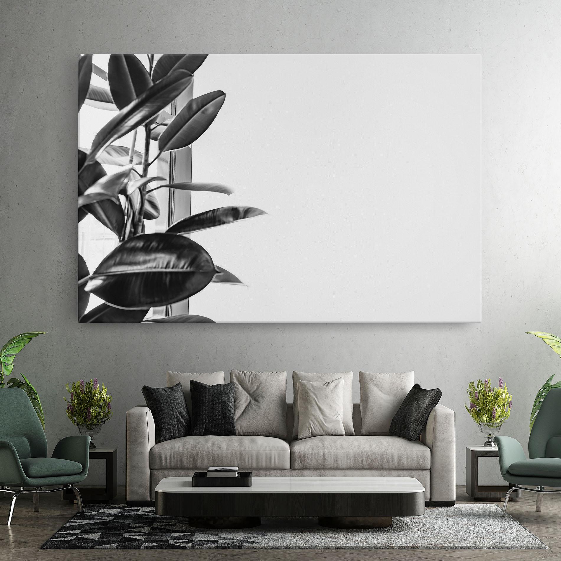 Tablou Canvas Grey Plant mockup 7