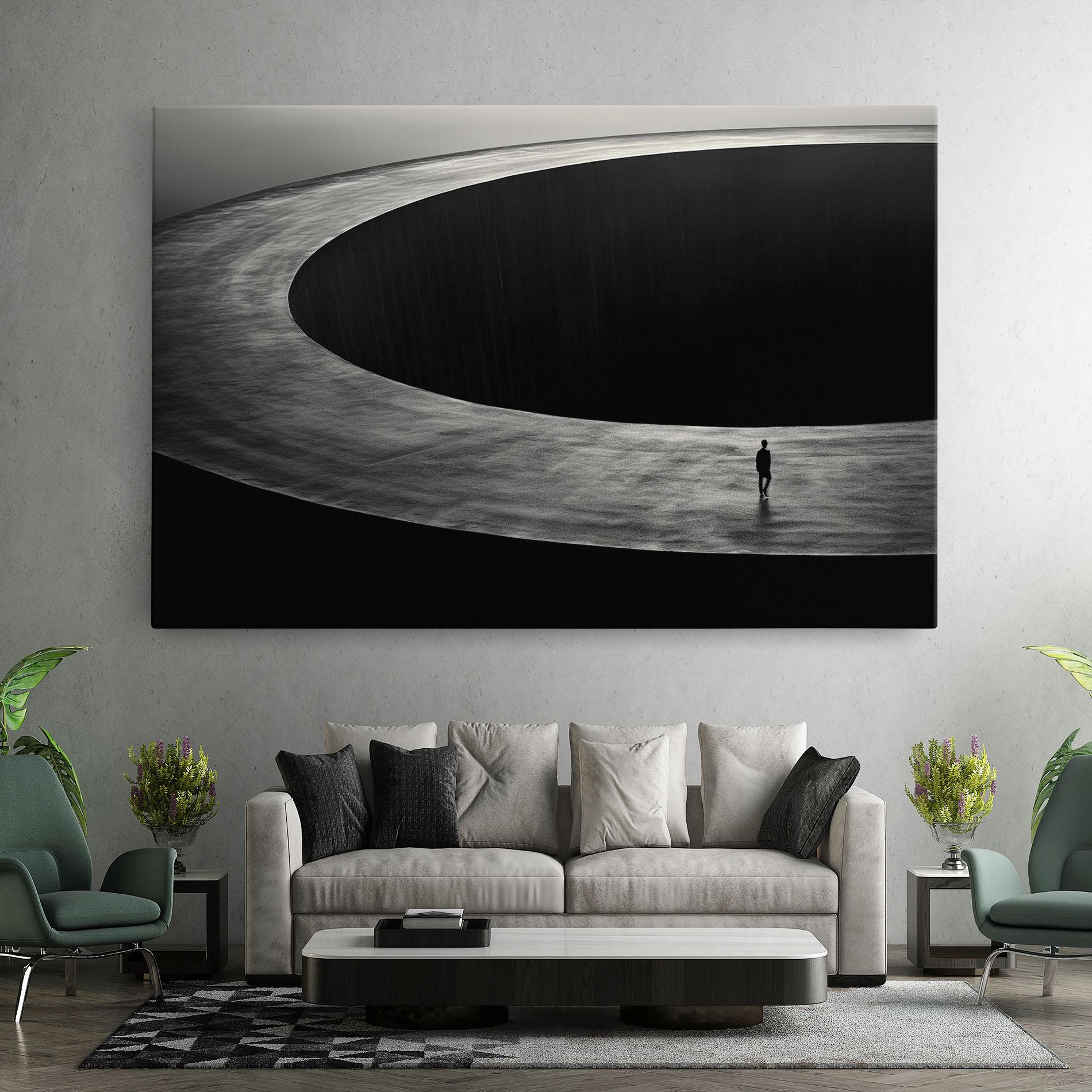 Tablou Canvas Man Walking mockup 7