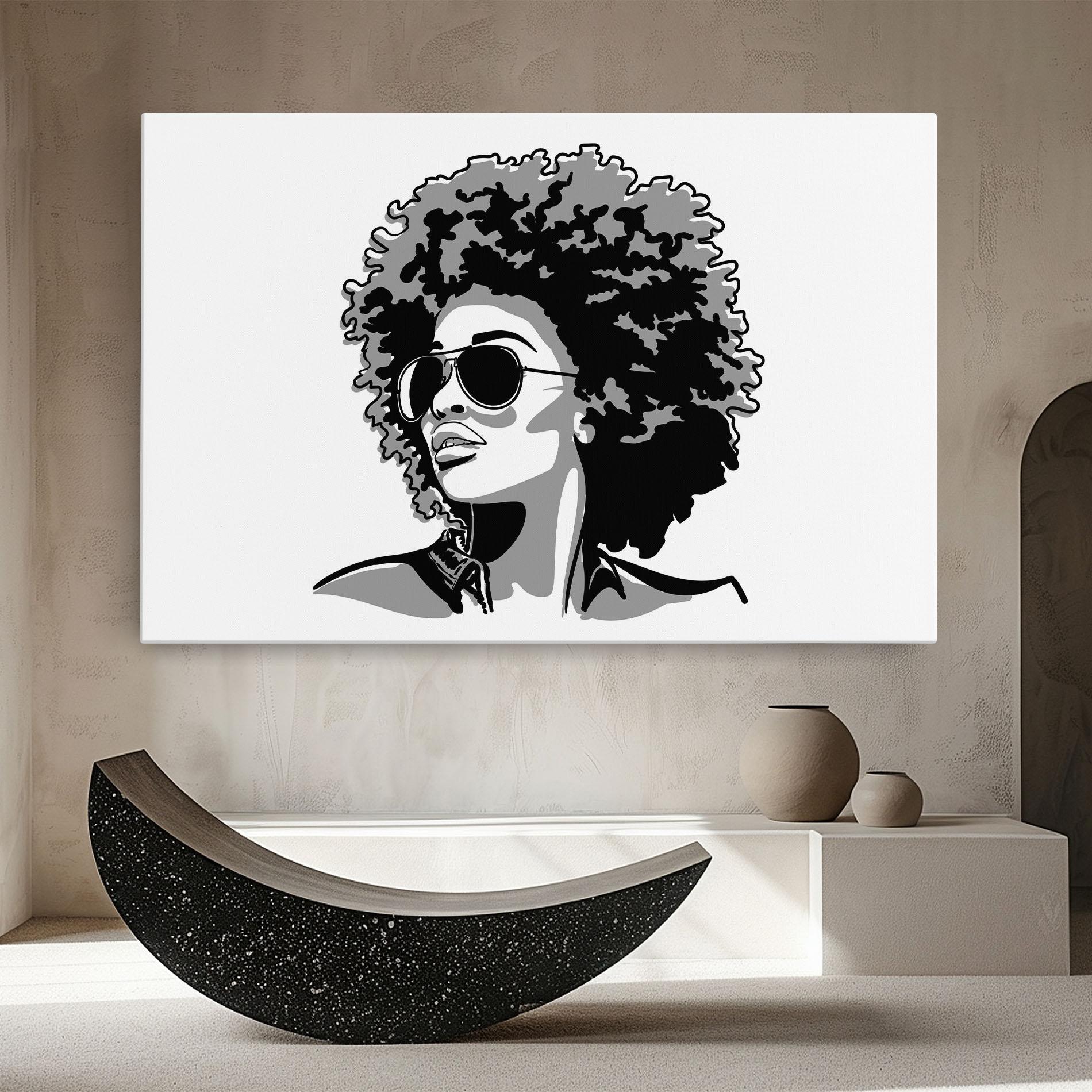 Tablou Canvas Black Grasses mockup 8