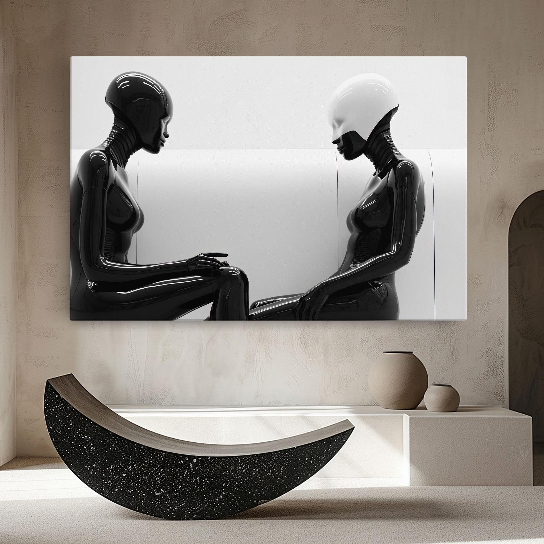 Tablou Canvas Black Mannequin mockup 8