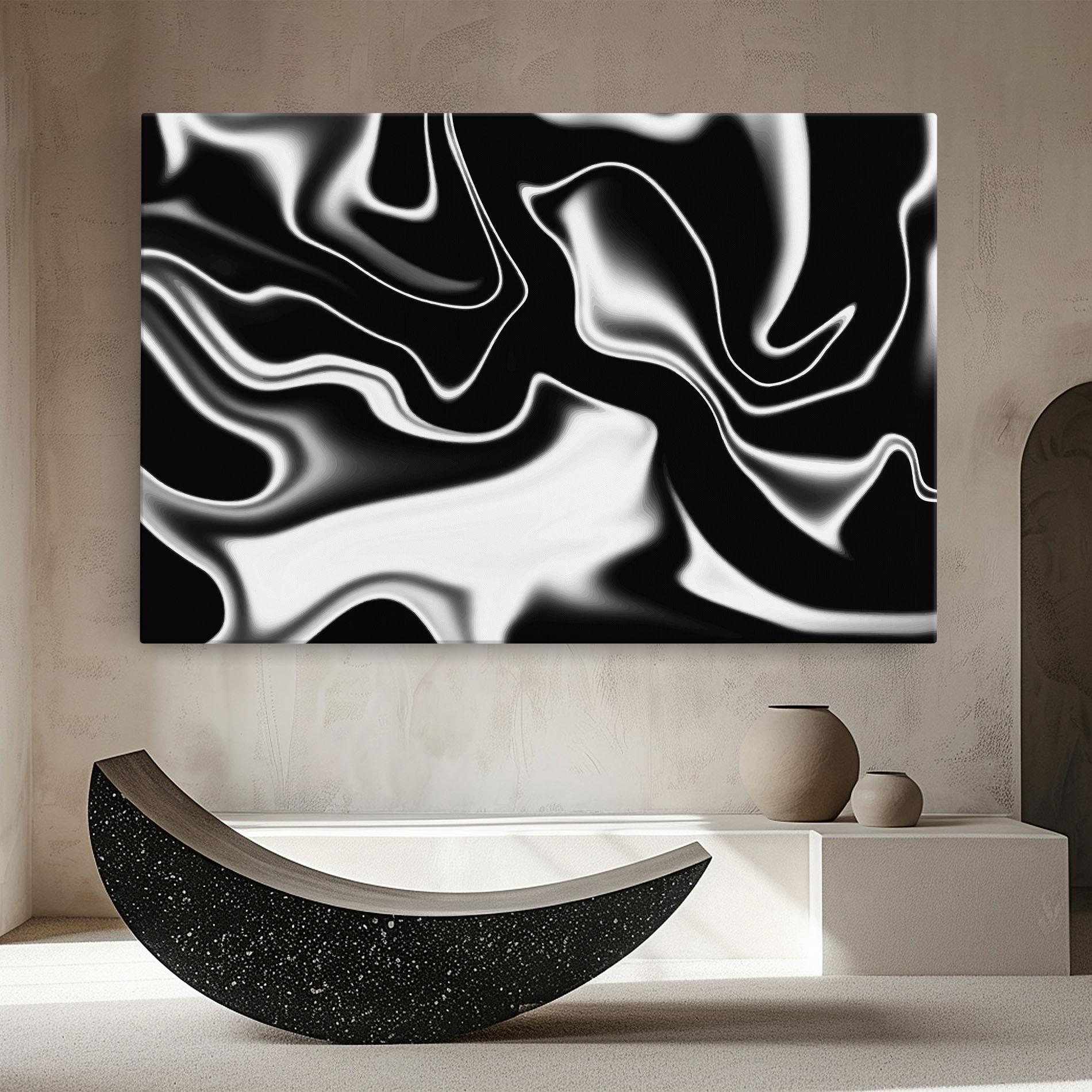 Tablou Canvas Black Metalic Art mockup 8