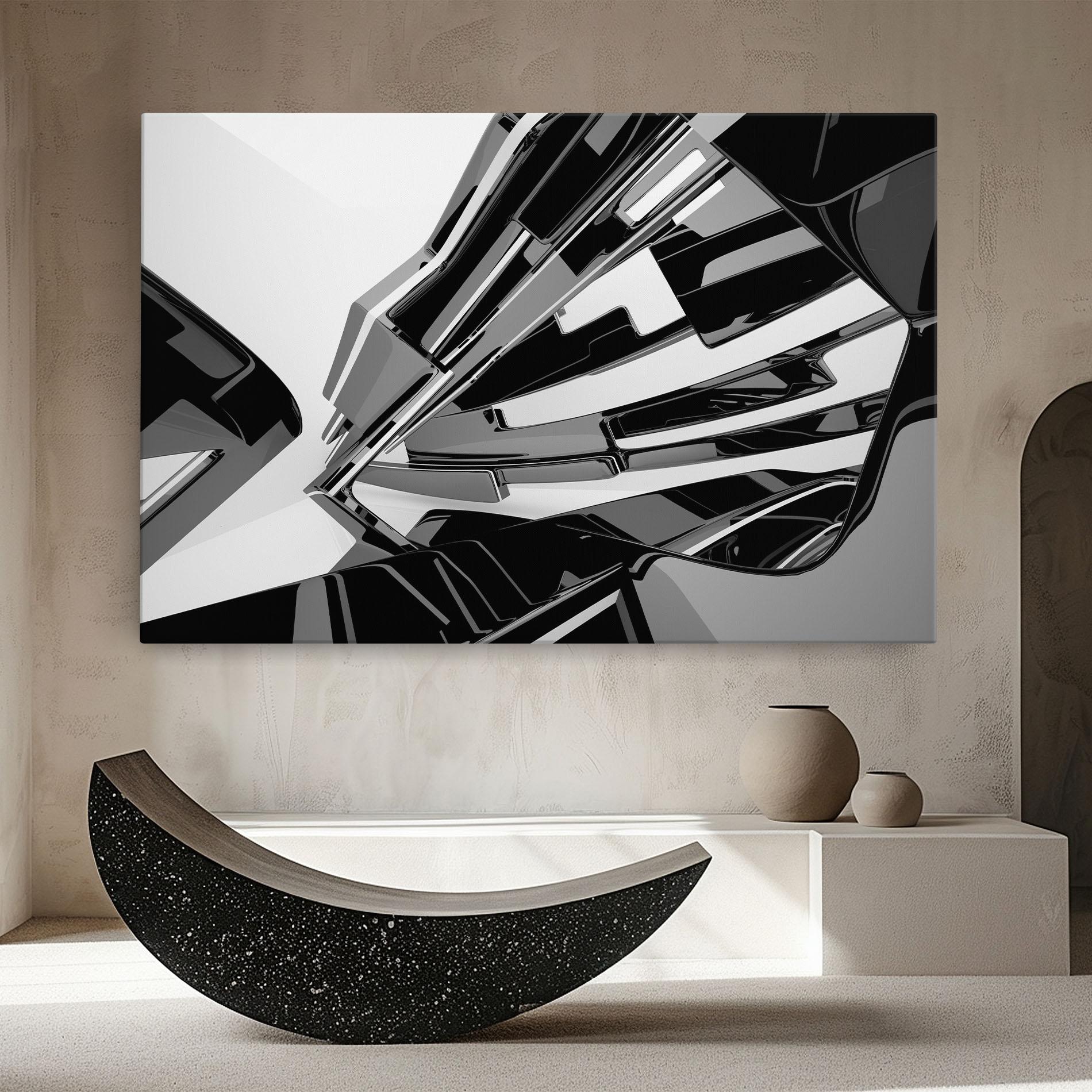 Tablou Canvas Black Sculpture mockup 8