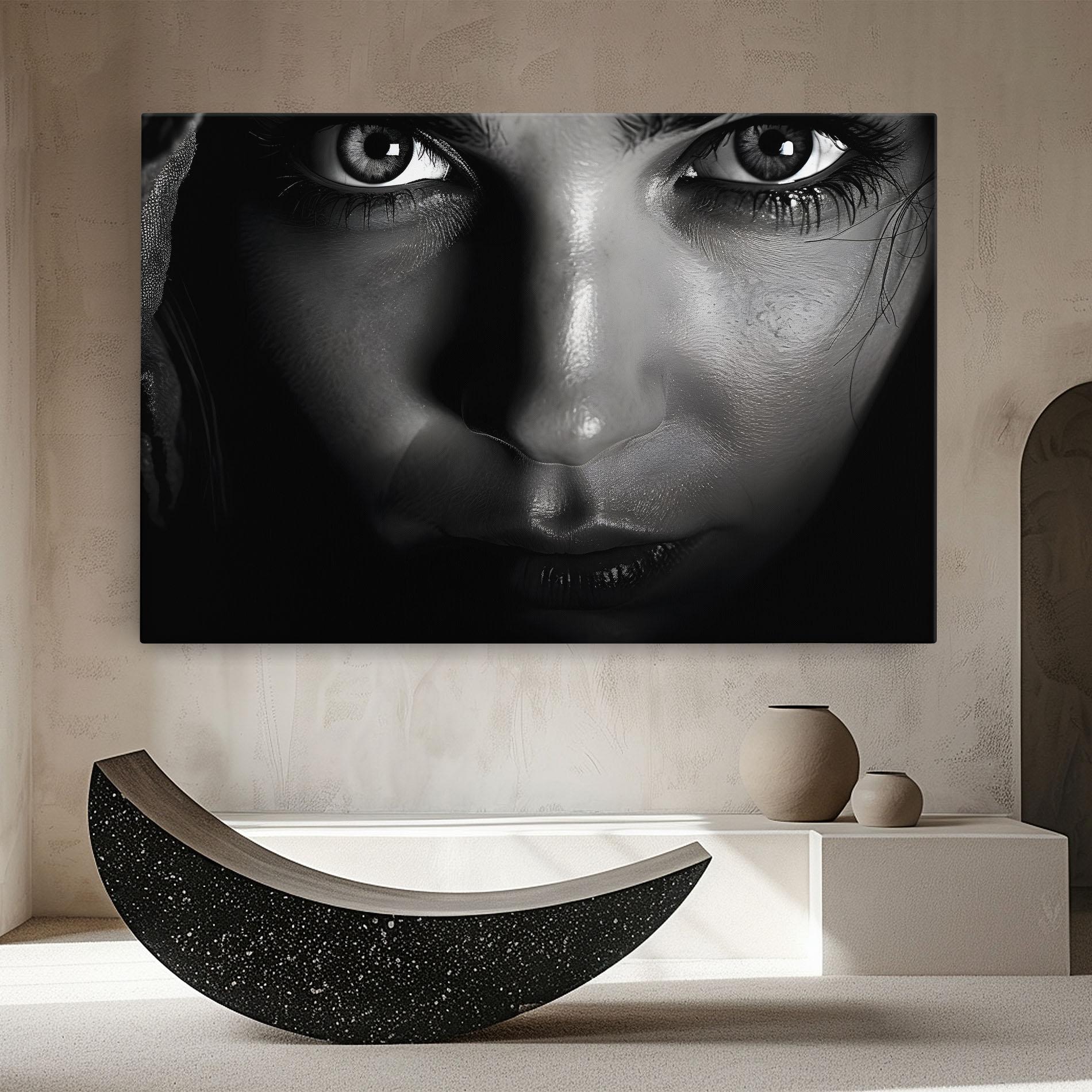 Tablou Canvas Closeup Portrait mockup 8