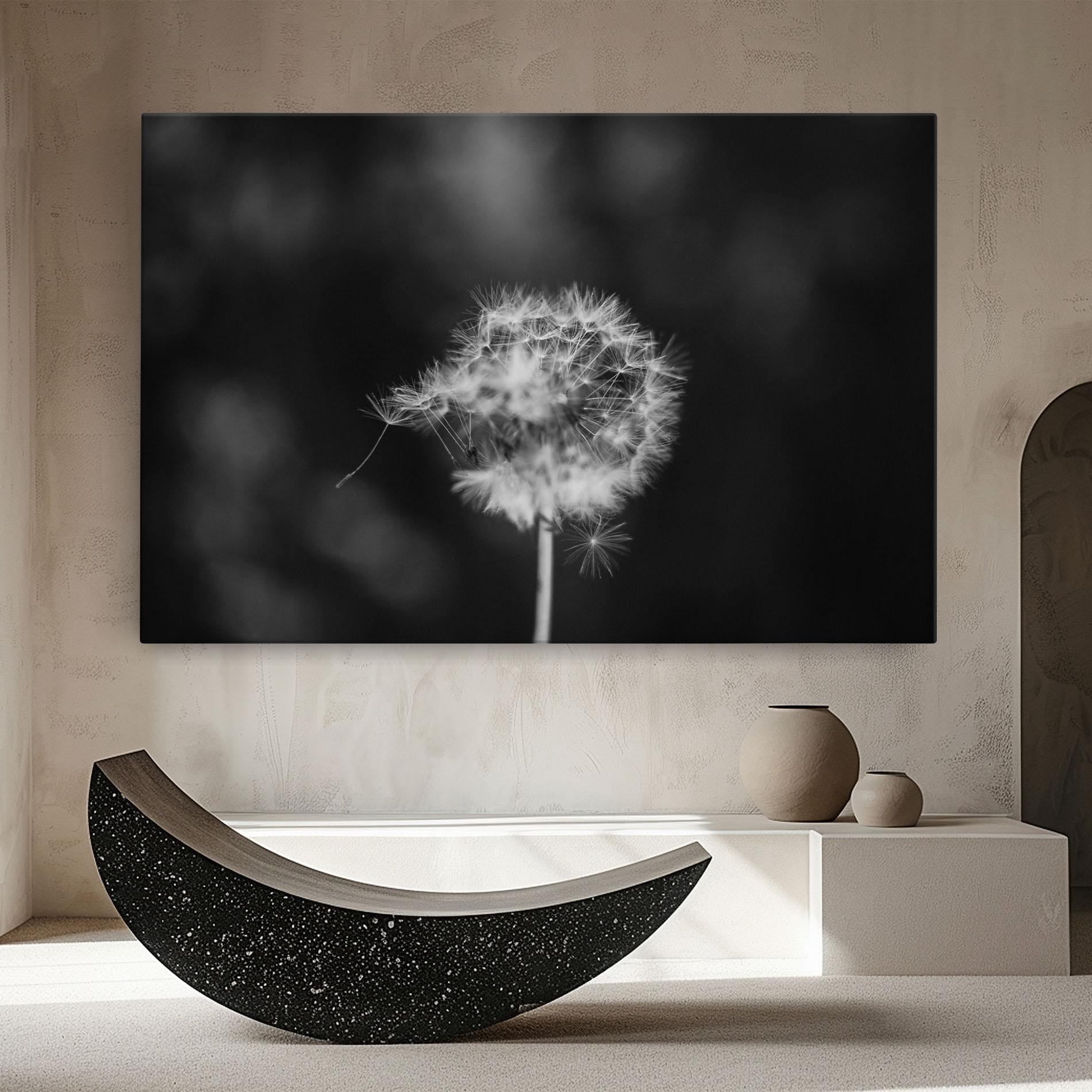 Tablou Canvas Grey Dandelion mockup 8