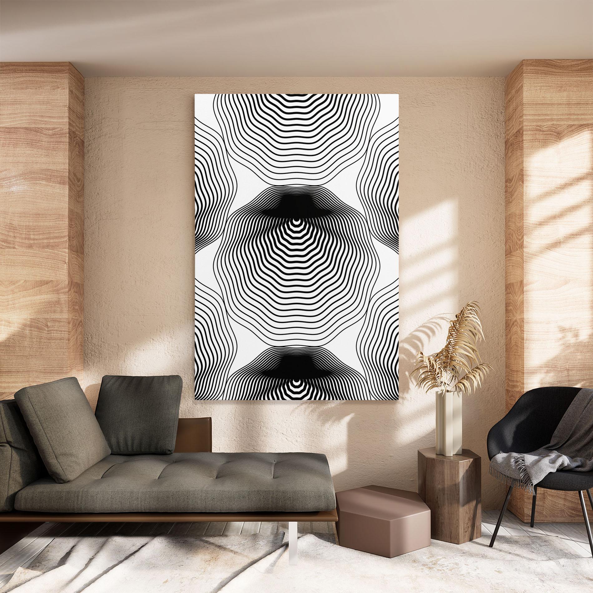 Tablou Canvas Black Line Art mockup 8