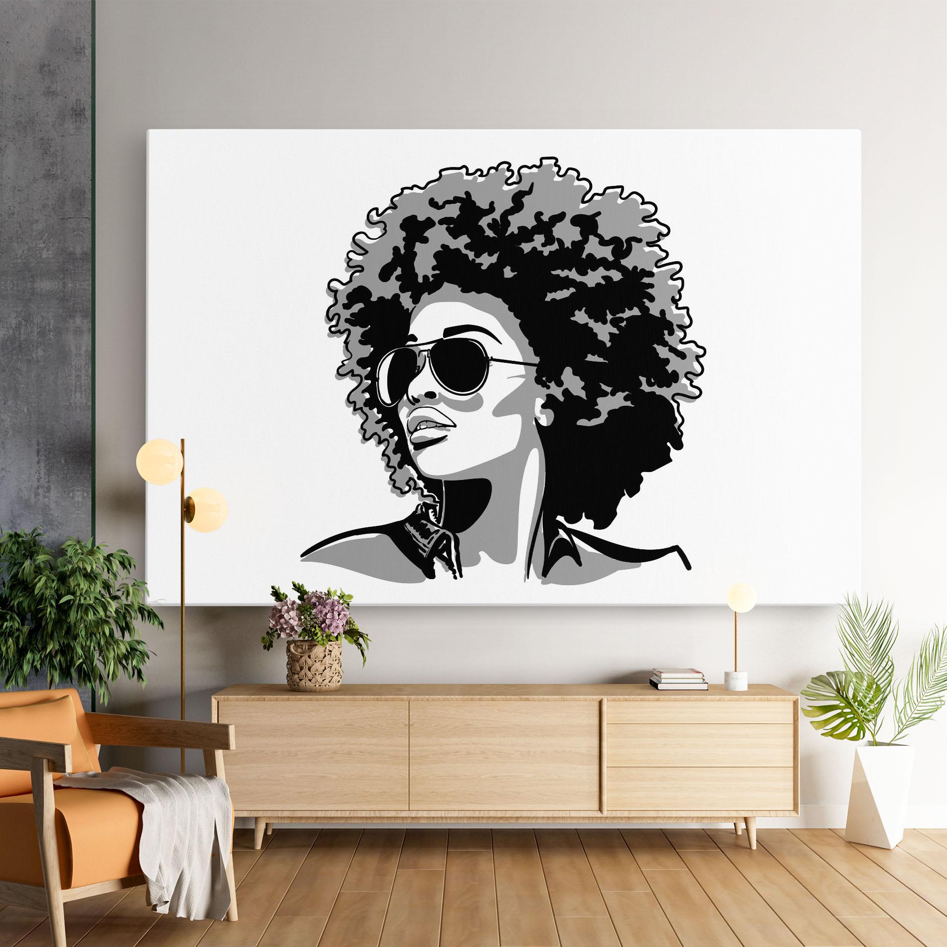 Tablou Canvas Black Grasses mockup 9