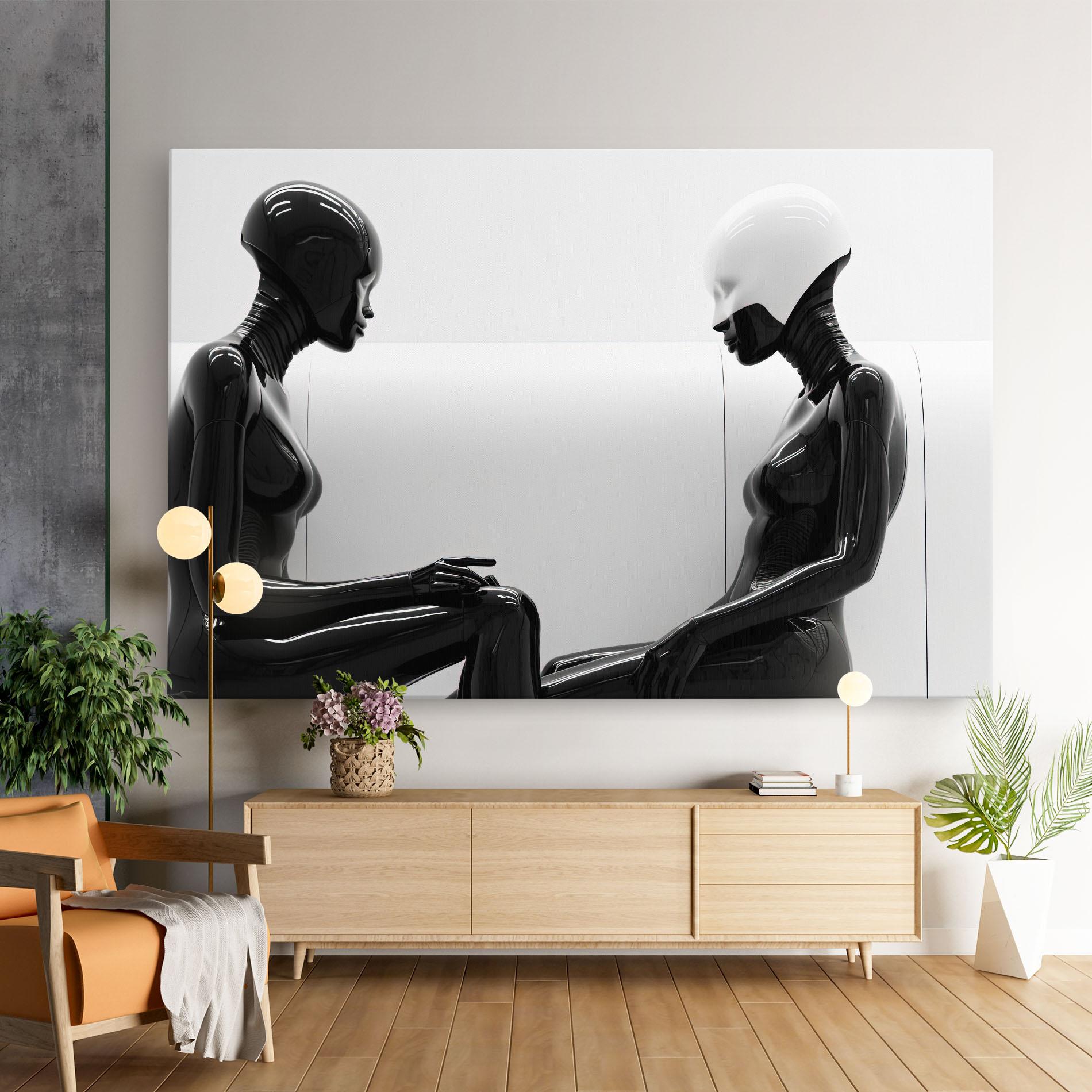 Tablou Canvas Black Mannequin mockup 9