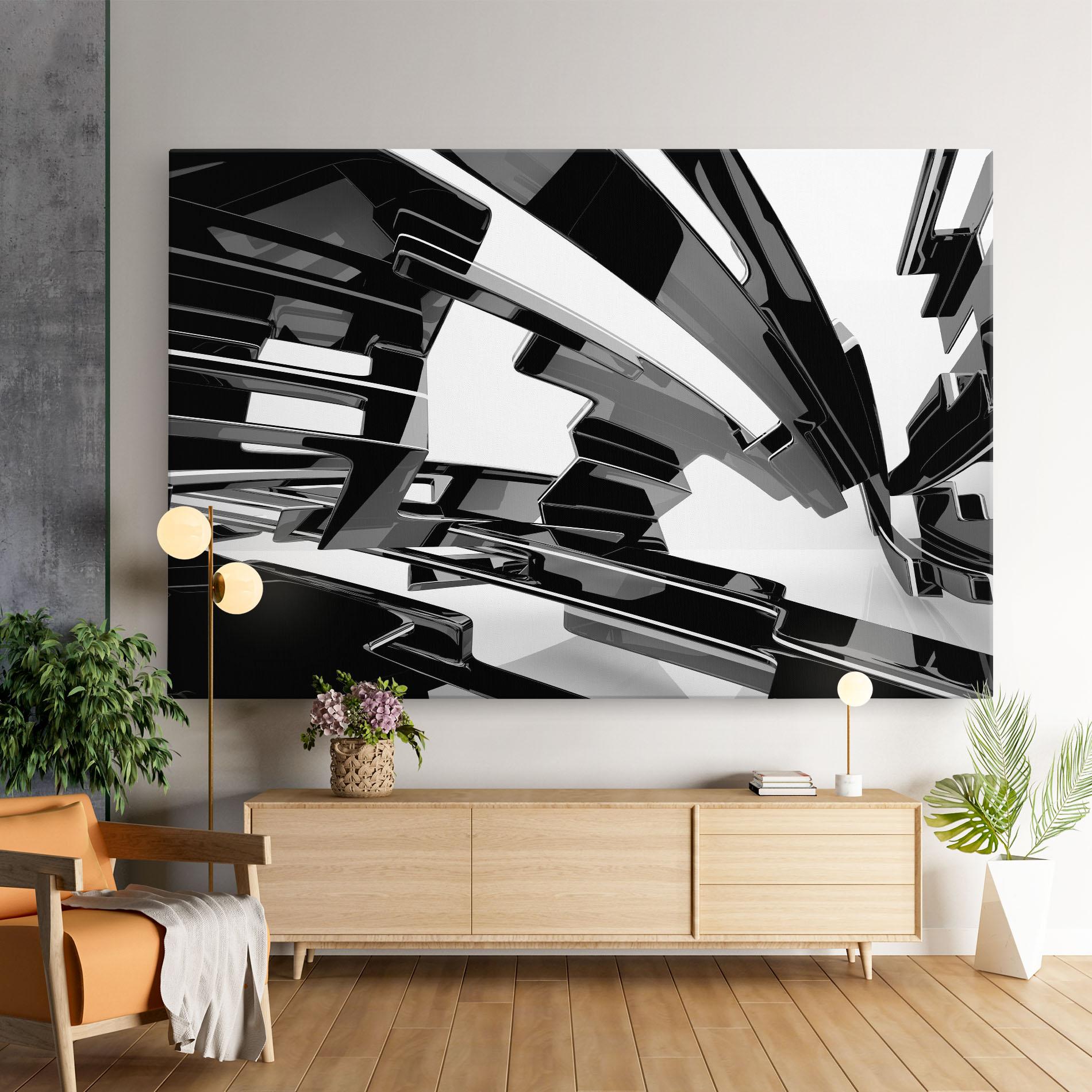 Tablou Canvas Glossy Sculpture mockup 9