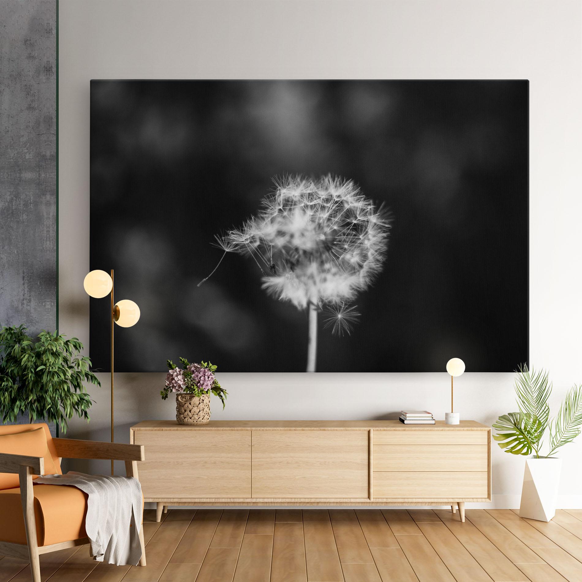 Tablou Canvas Grey Dandelion mockup 9