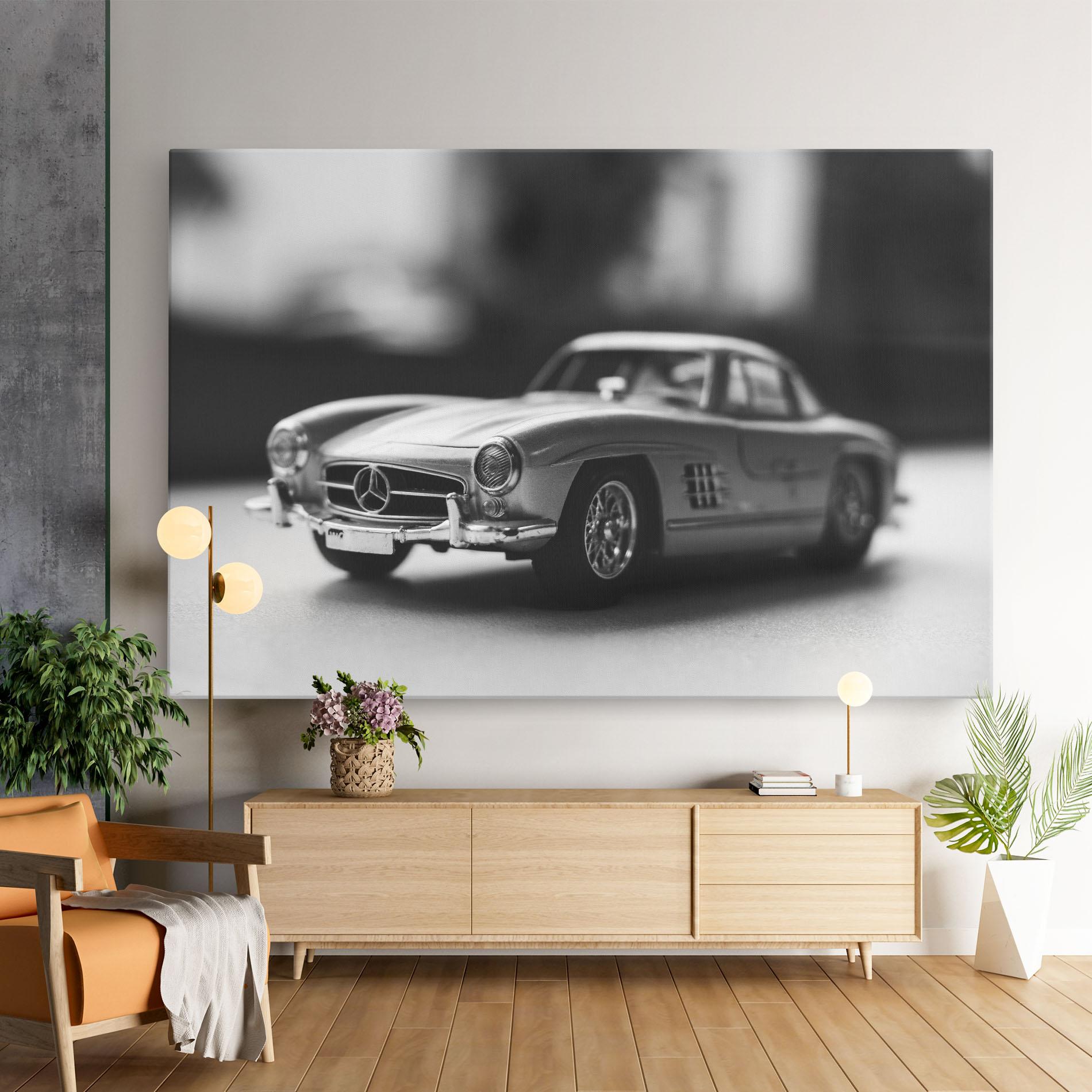 Tablou Canvas Grey Old Car mockup 9
