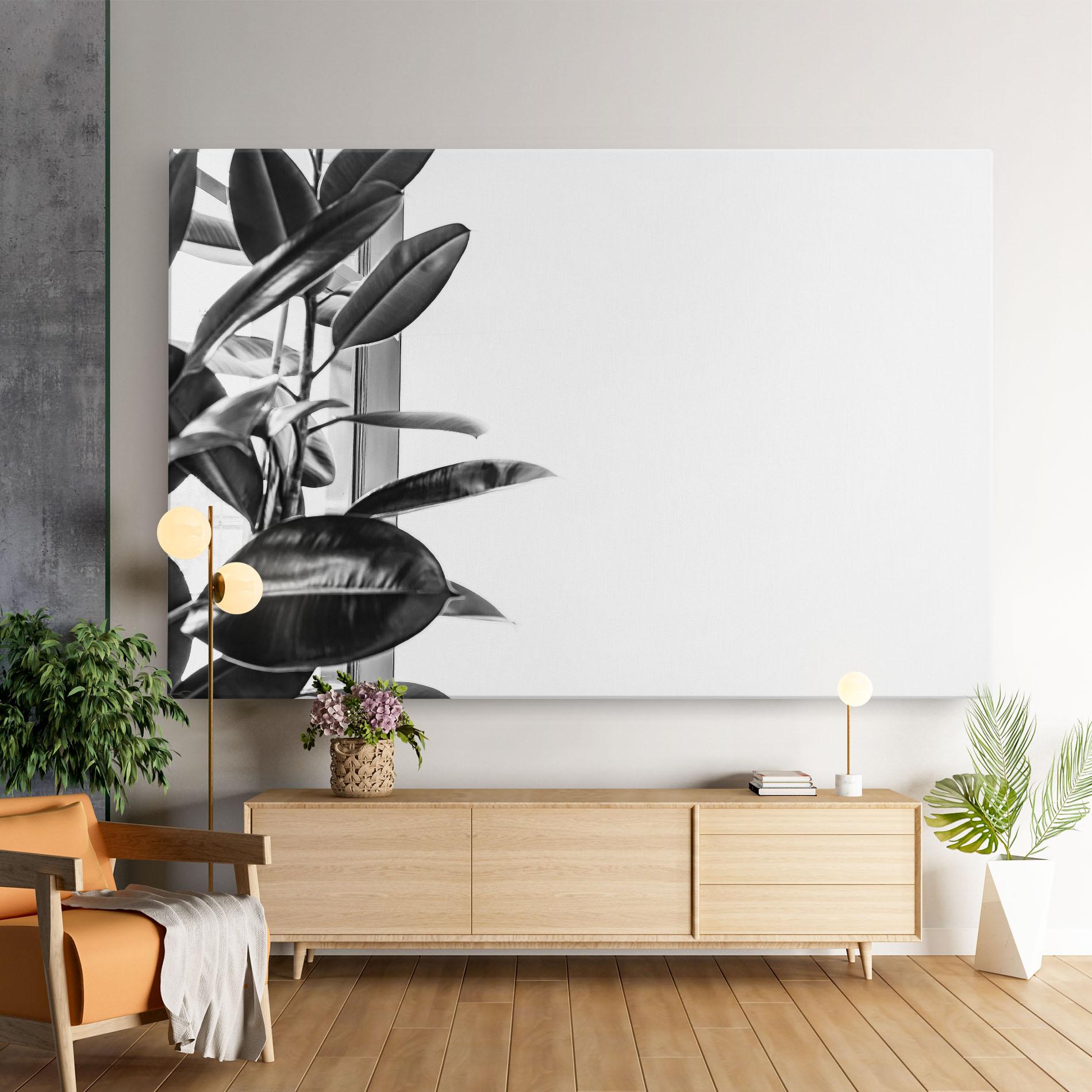 Tablou Canvas Grey Plant mockup 9