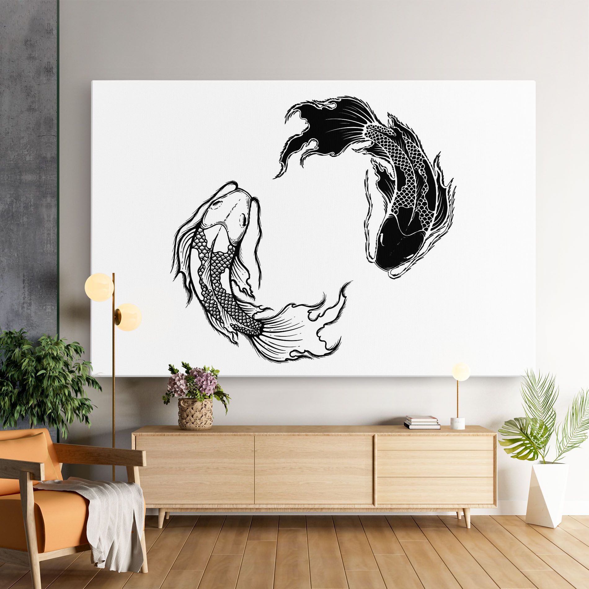 Yin Yang Koi mockup 9