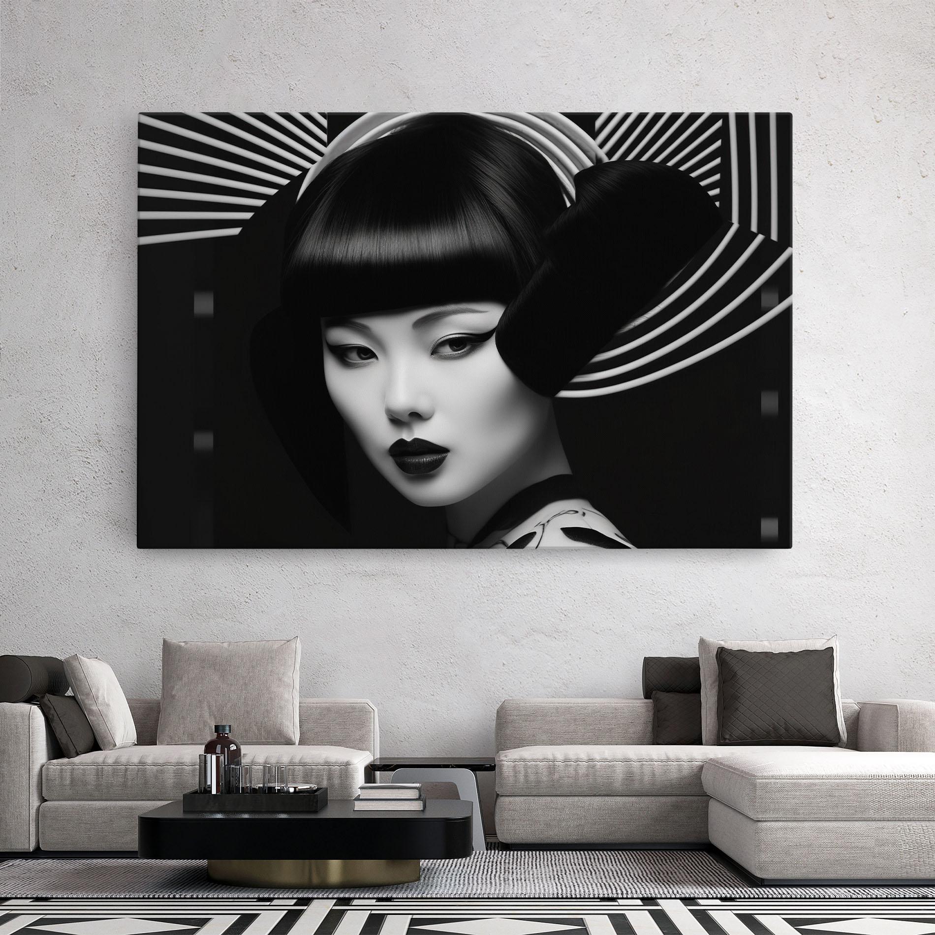 Tablou Canvas Abstract Asian Woman mockup 2