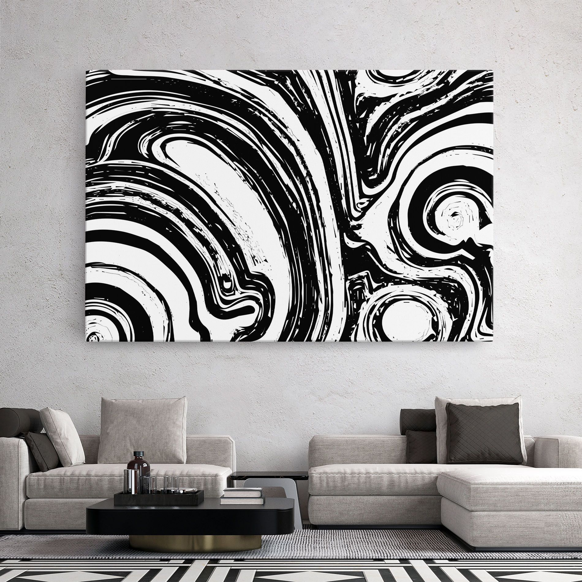 Black Liquid White mockup 2