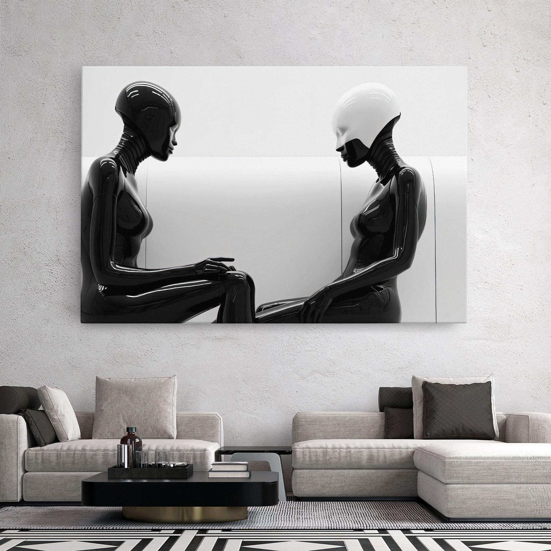Tablou Canvas Black Mannequin mockup 2