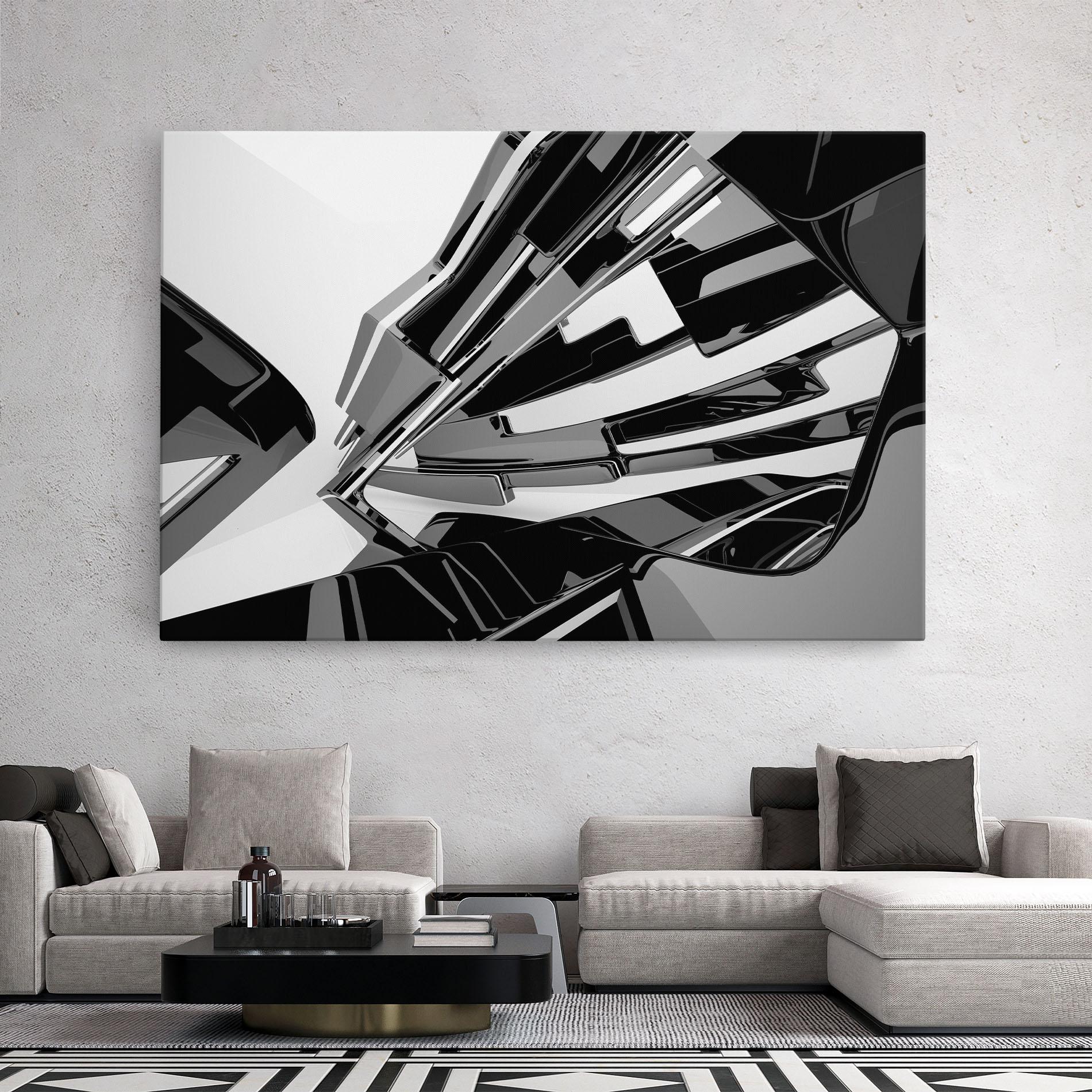 Tablou Canvas Black Sculpture mockup 2