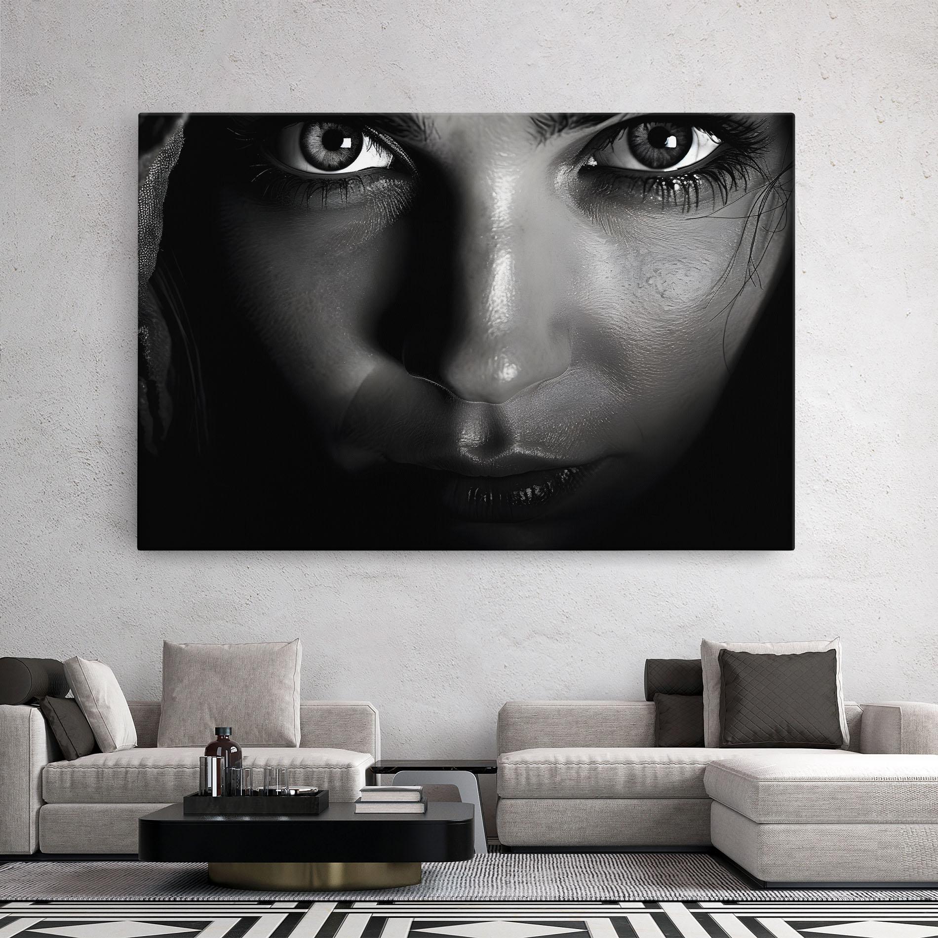 Tablou Canvas Closeup Portrait mockup 2