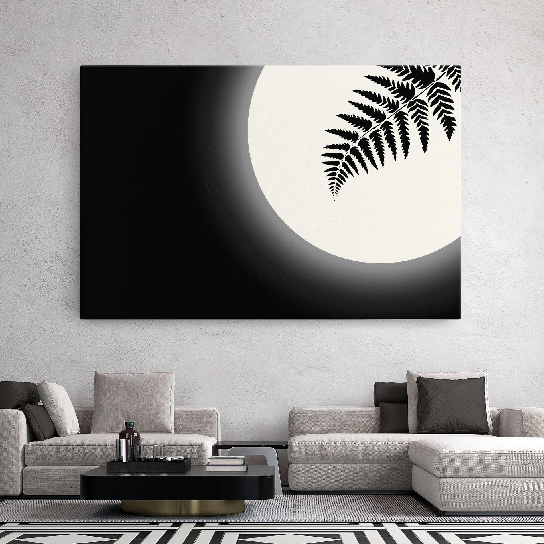 Tablou Canvas Full Moon Leaf mockup 2