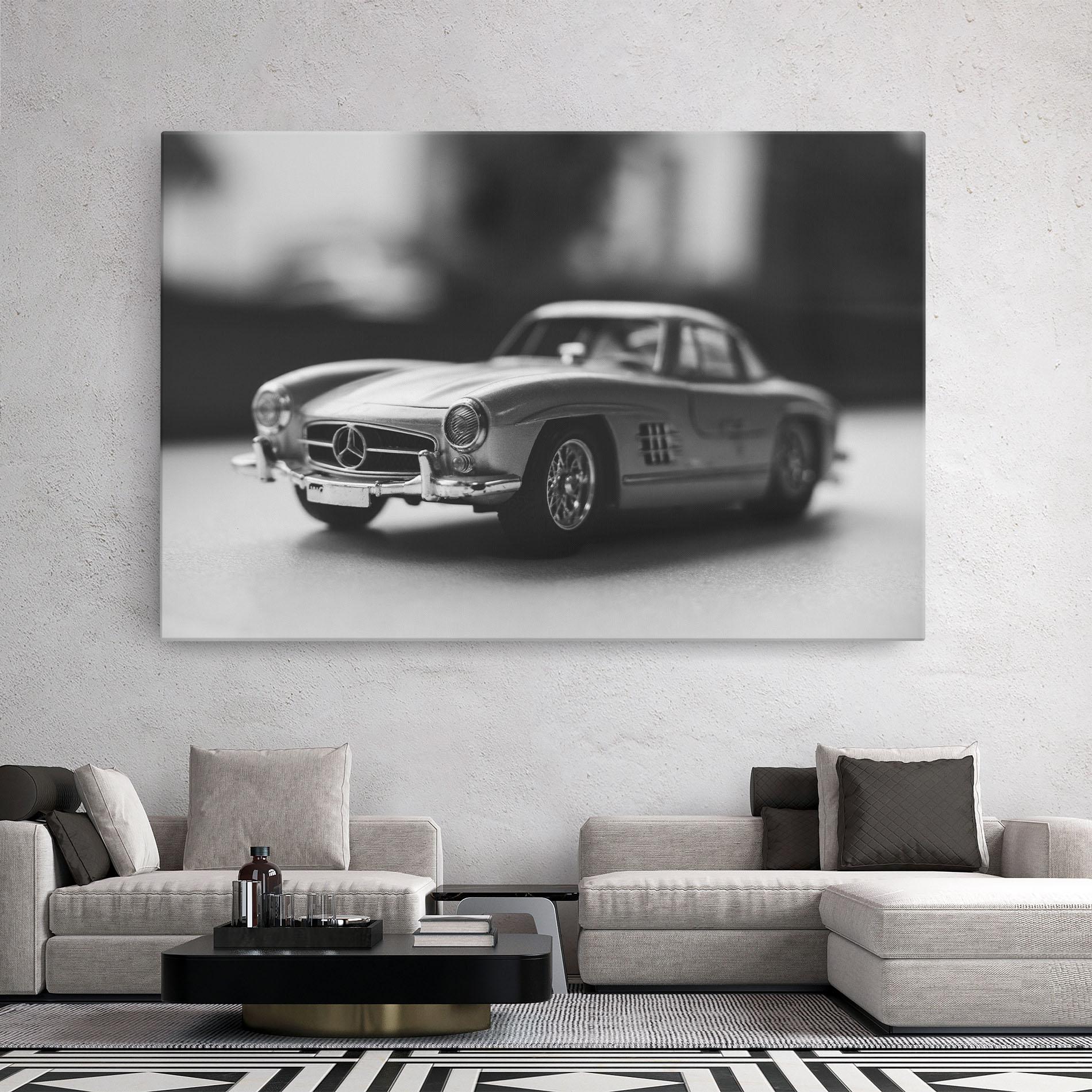 Tablou Canvas Grey Old Car mockup 2