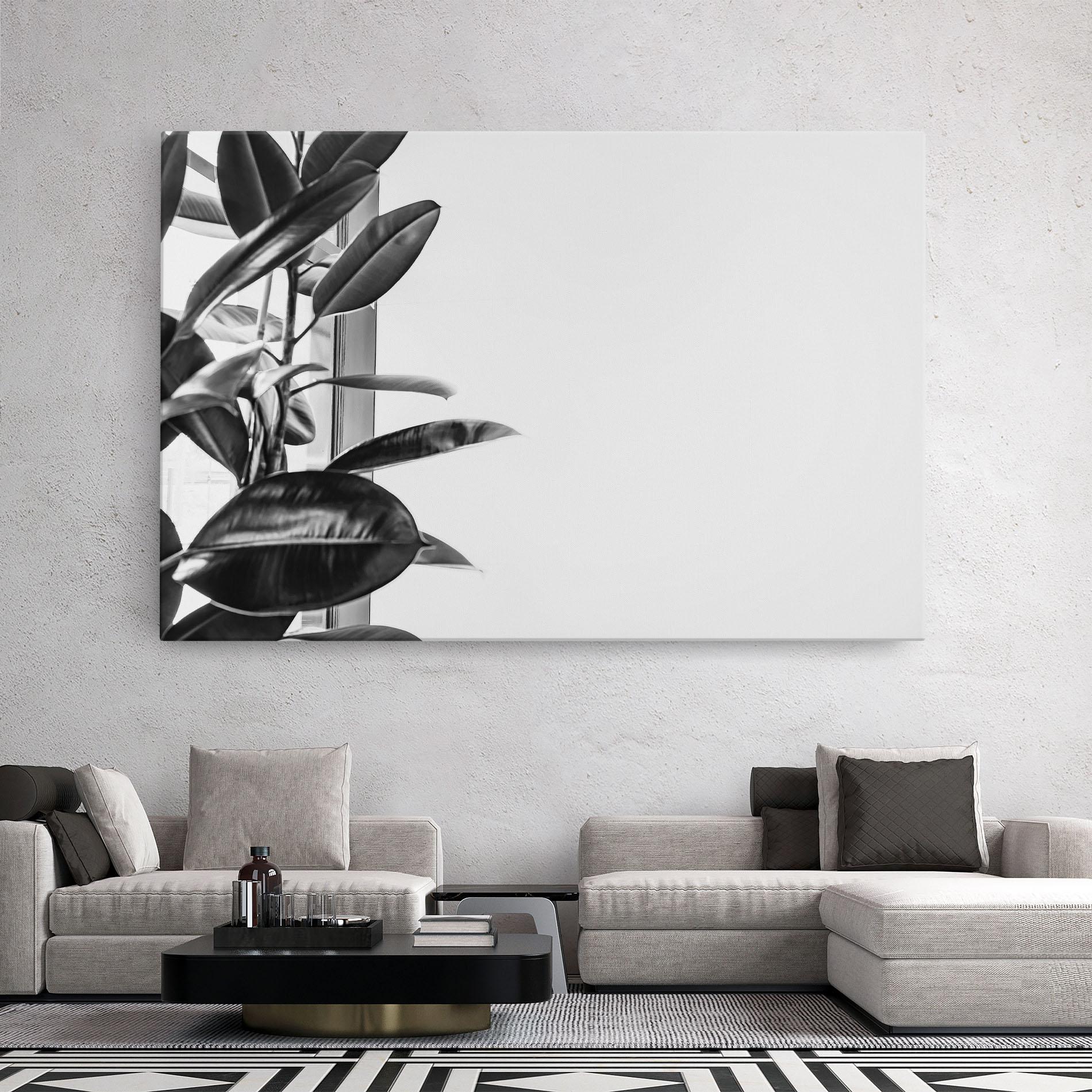 Tablou Canvas Grey Plant mockup 2