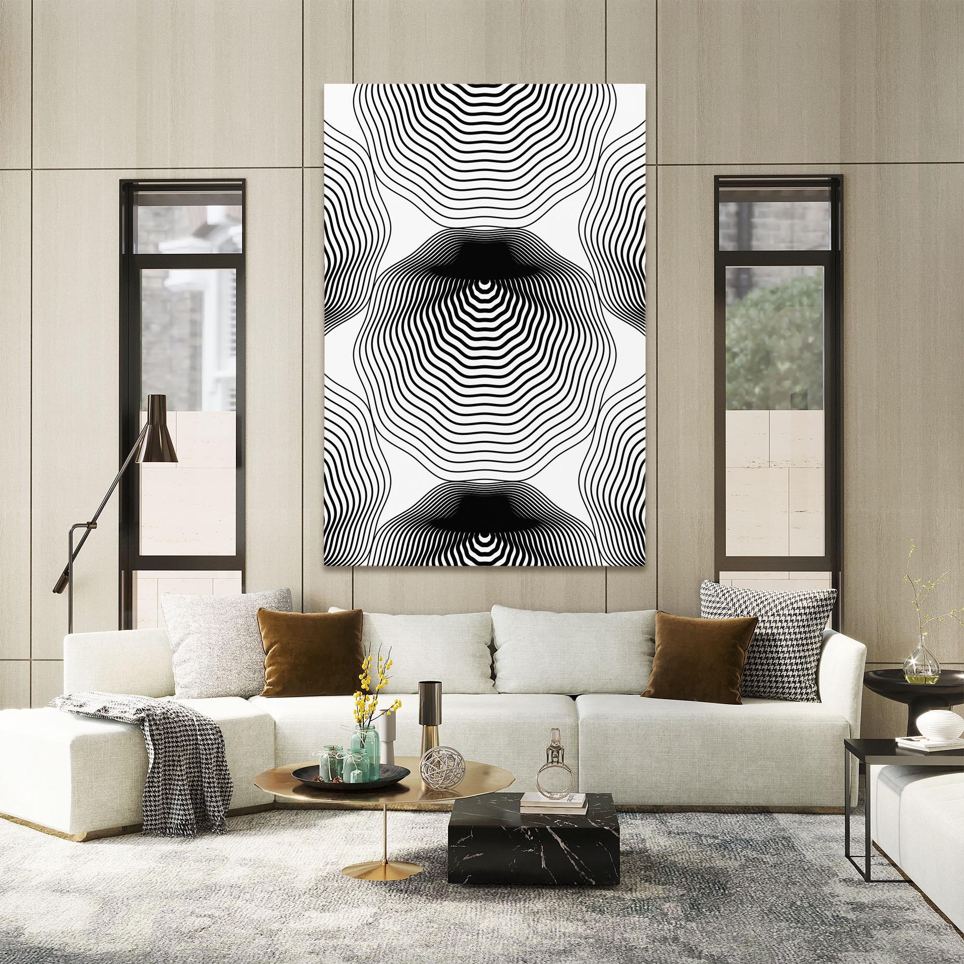 Tablou Canvas Black Line Art mockup 2