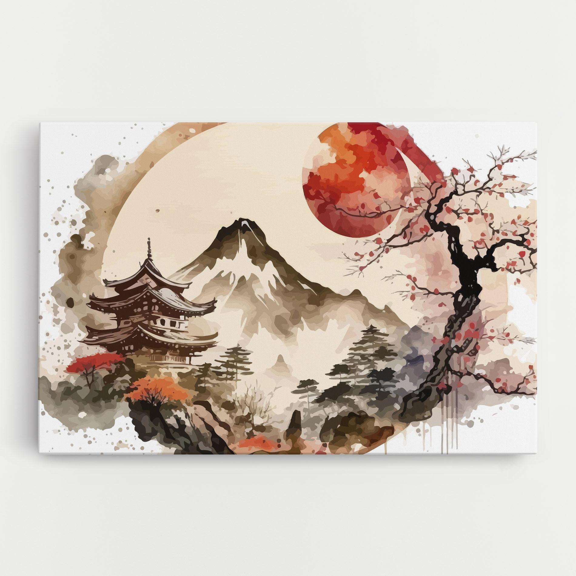 Tablou Canvas Asiatic Blossom View mockup 0