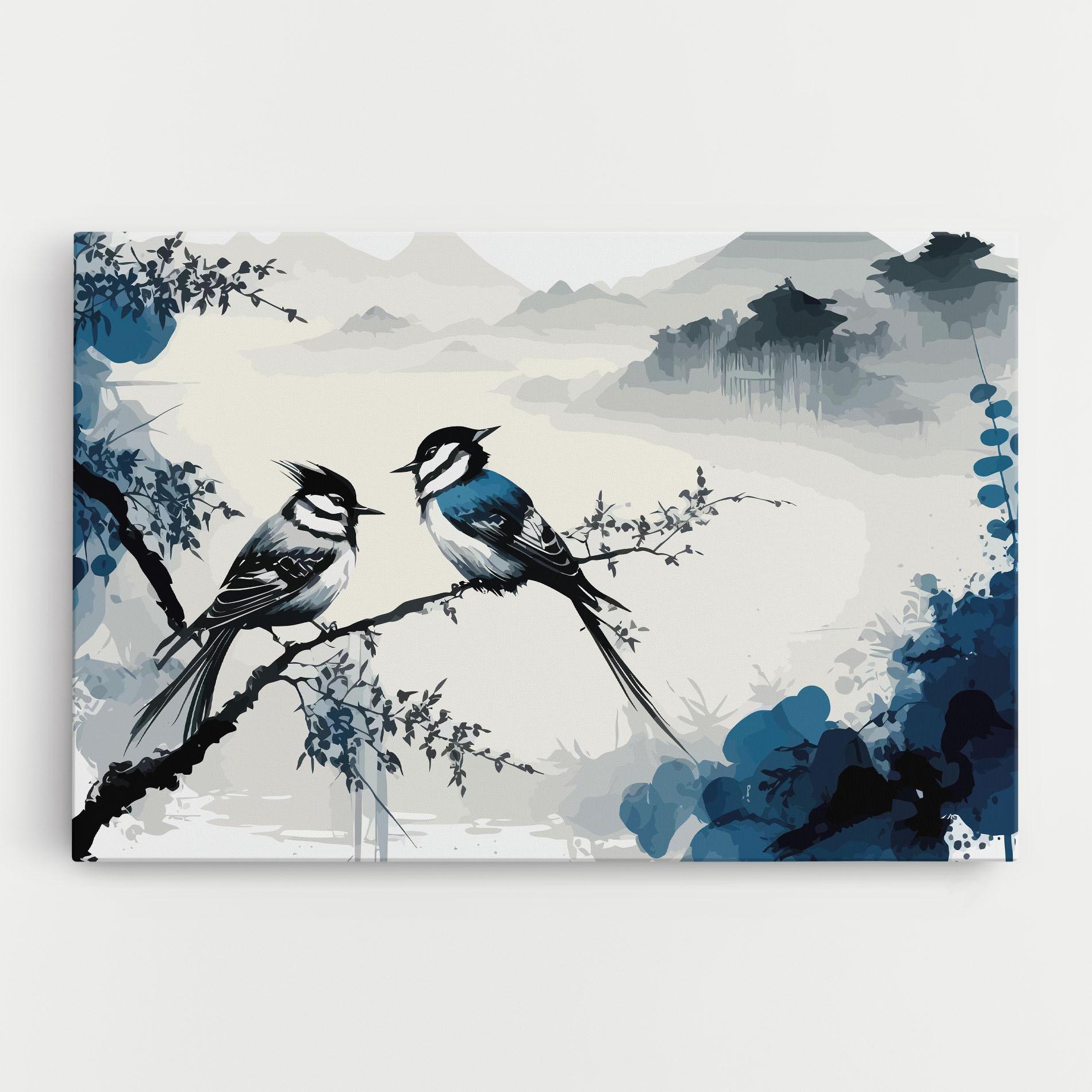 Tablou Canvas Asiatic Blue Bird mockup 0