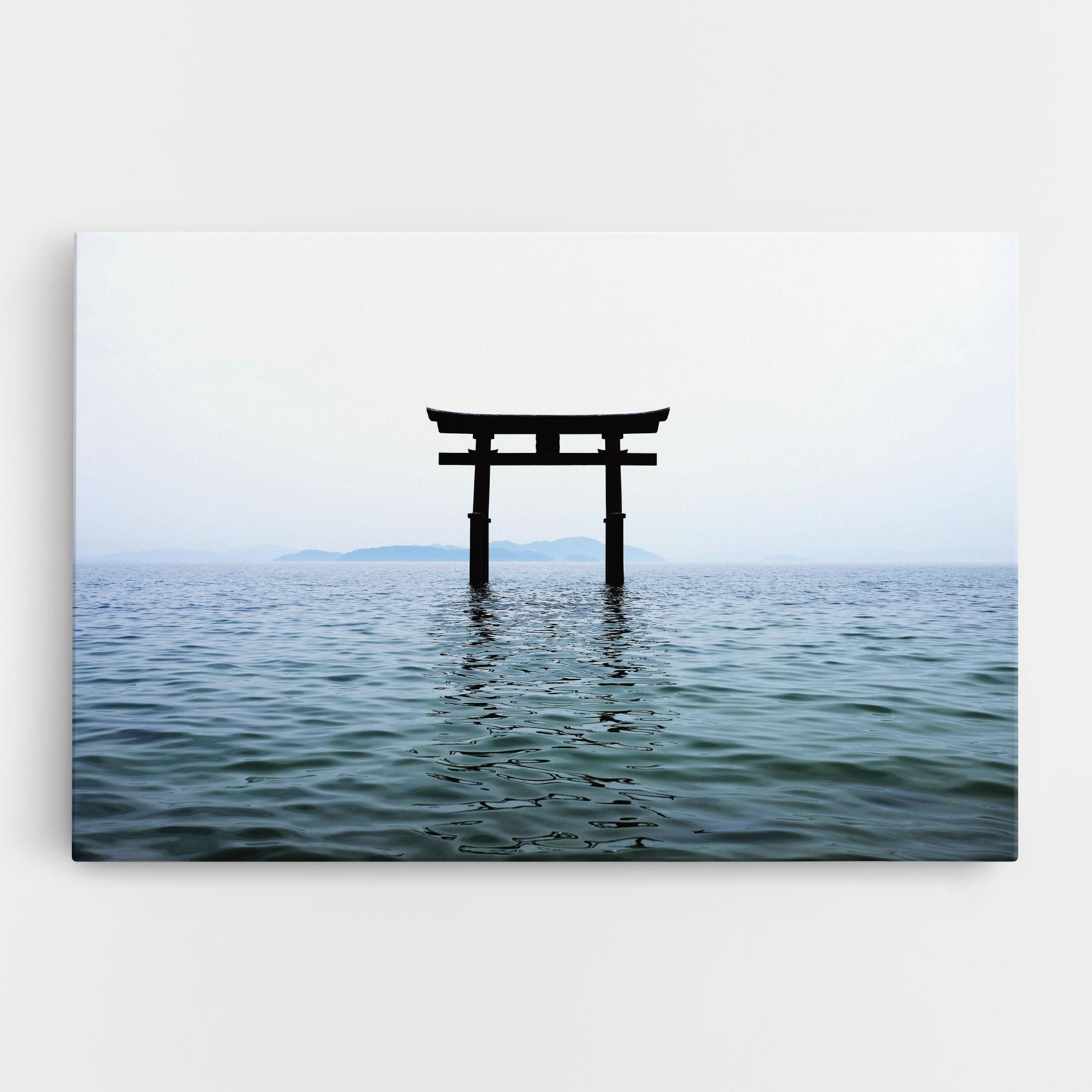 Tablou Canvas Japan Lake Gate mockup 0