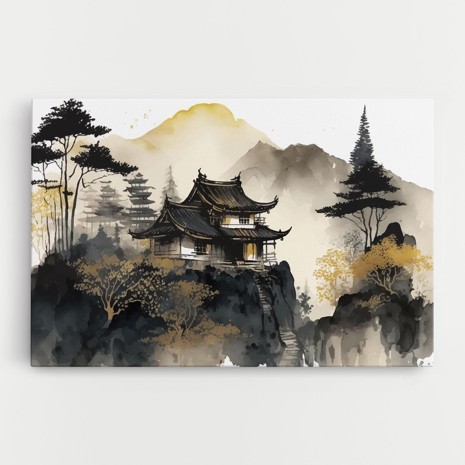 Tablou Canvas Japanese Temple mockup 0