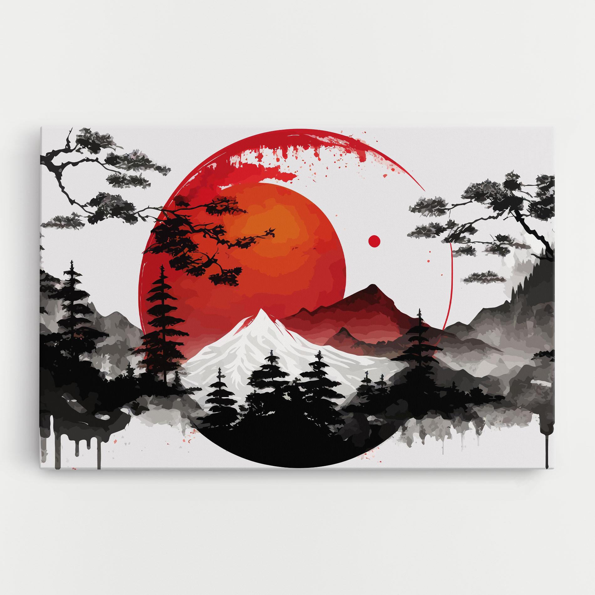 Tablou Canvas Yin Yang Mountain mockup 0