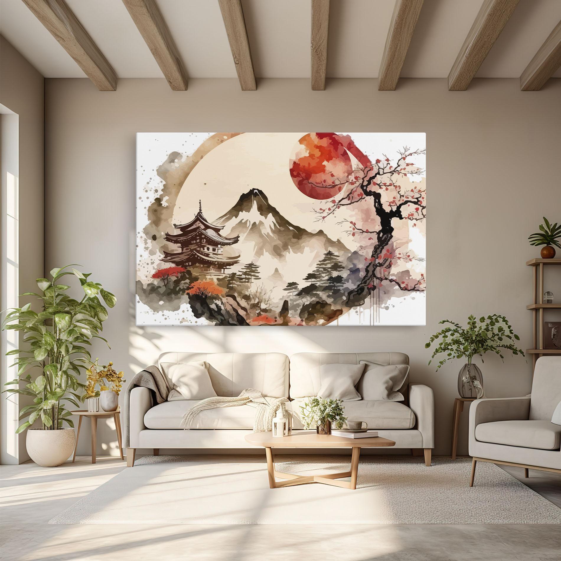 Tablou Canvas Asiatic Blossom View mockup 6