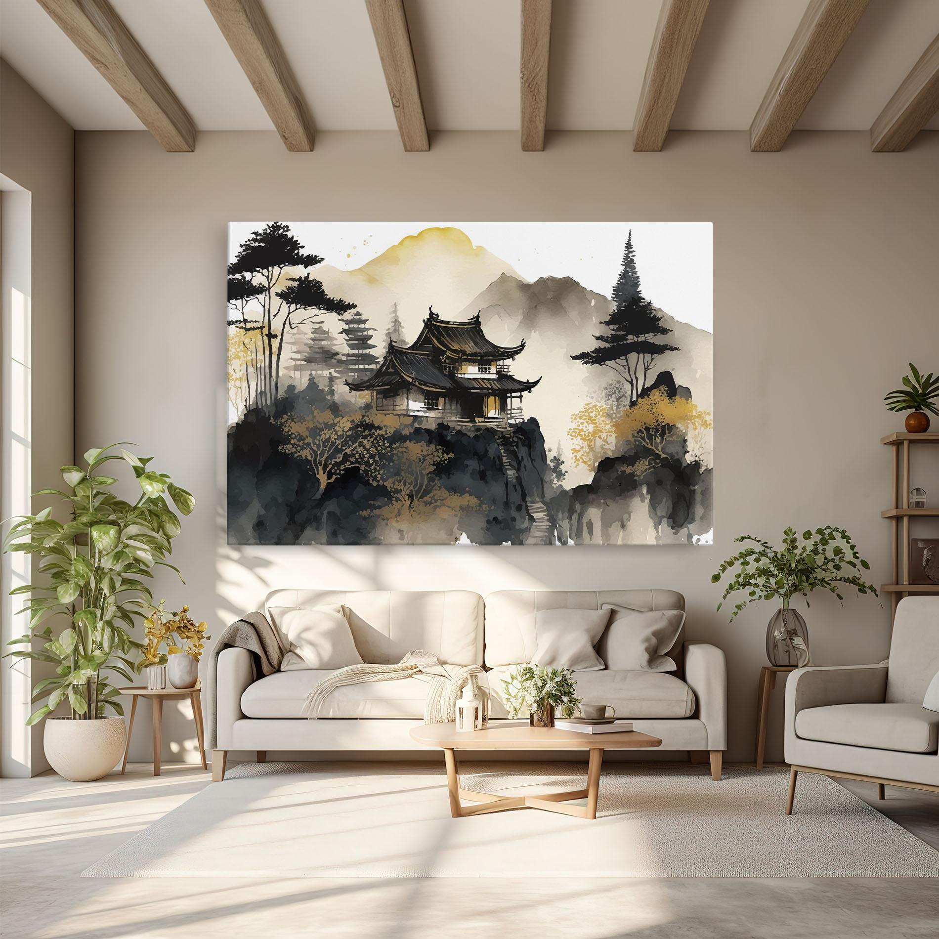 Tablou Canvas Japanese Temple mockup 6