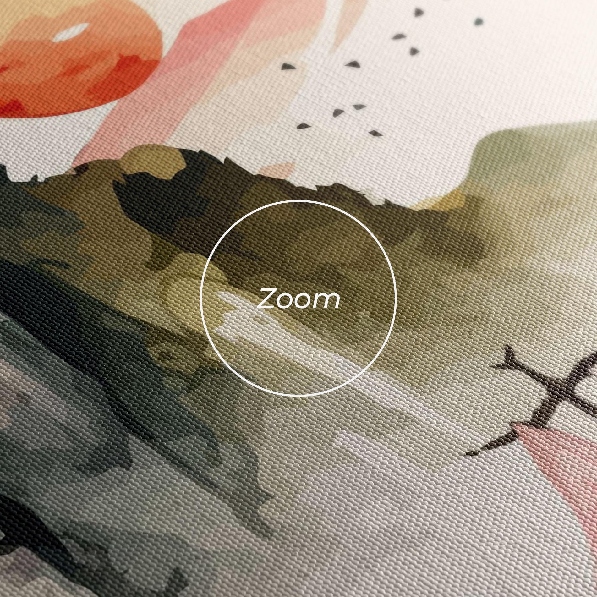 Tablou Canvas Asian Orange Sunset mockup 3