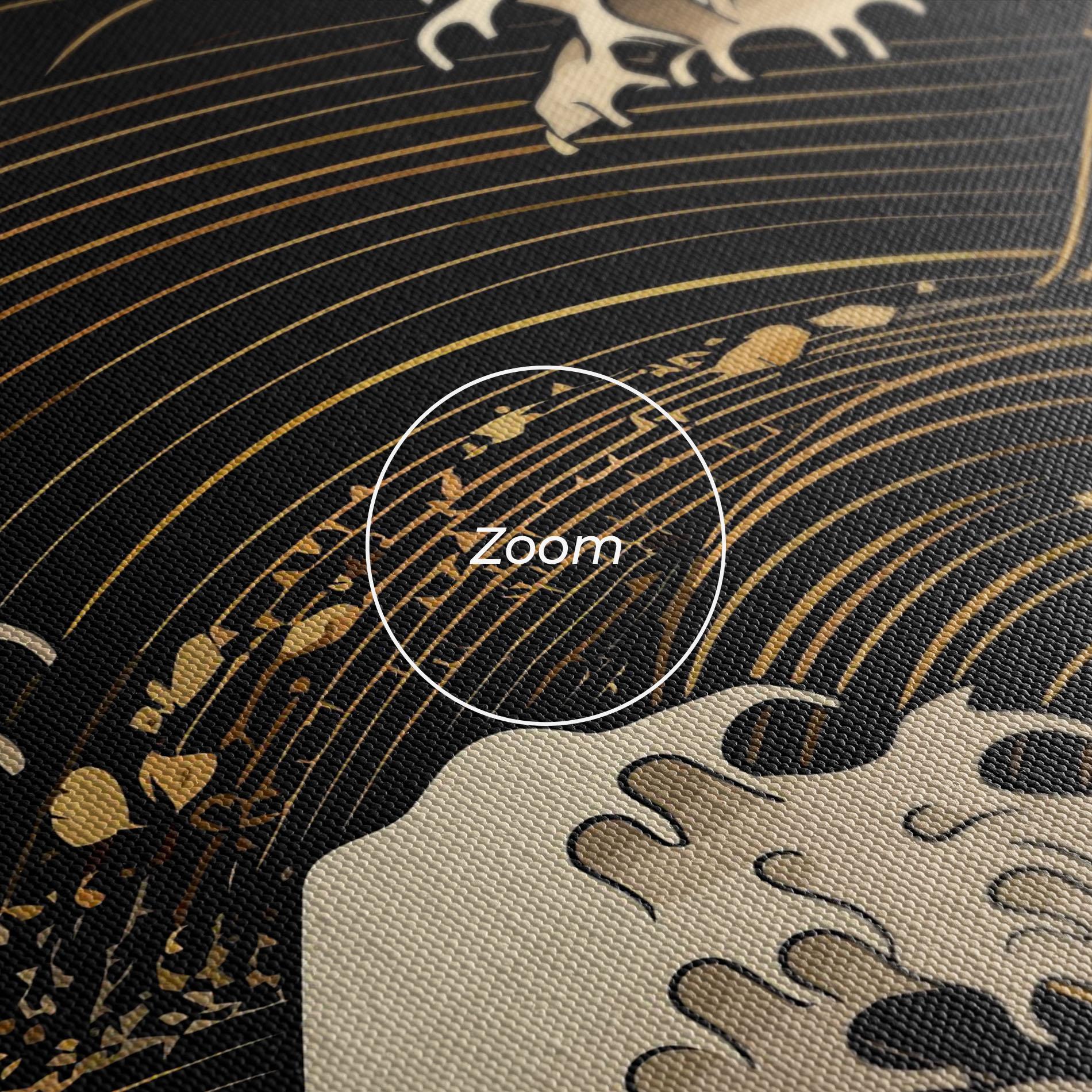 Tablou Canvas Asiatic Gold Wave mockup 3