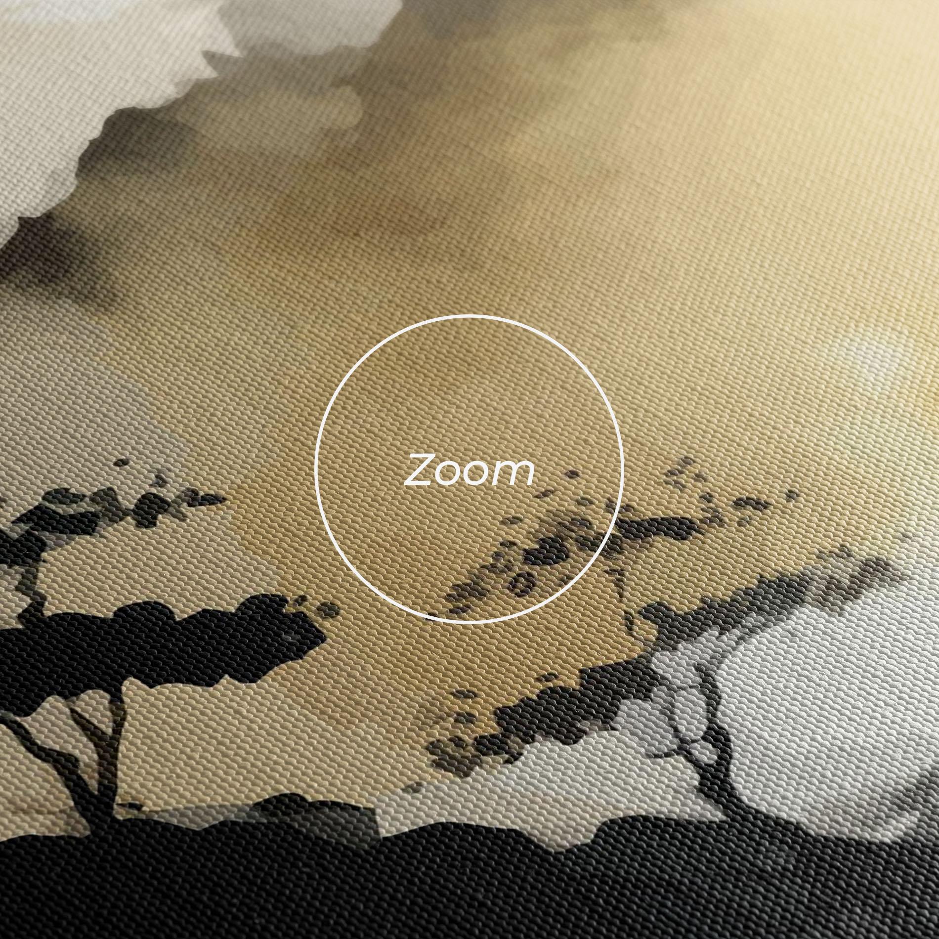 Tablou Canvas Asiatic Grey Cream mockup 3