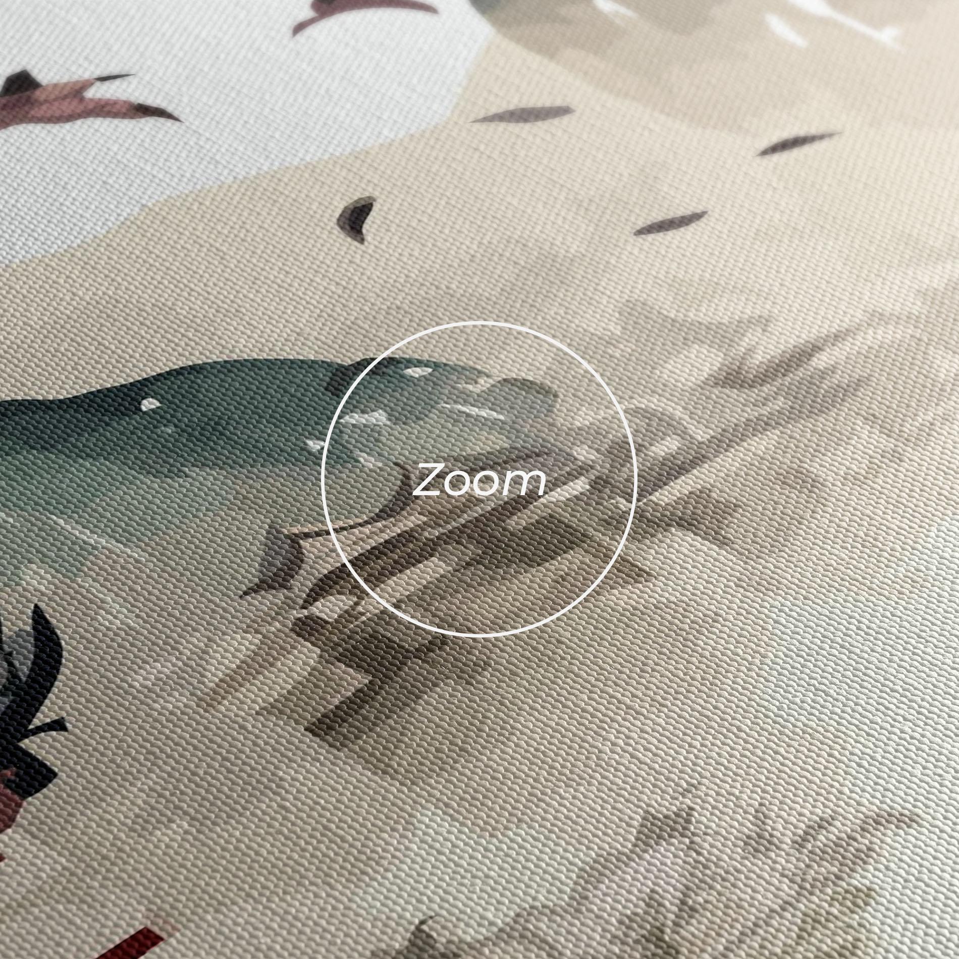 Tablou Canvas Beautiful Asiatic View mockup 3