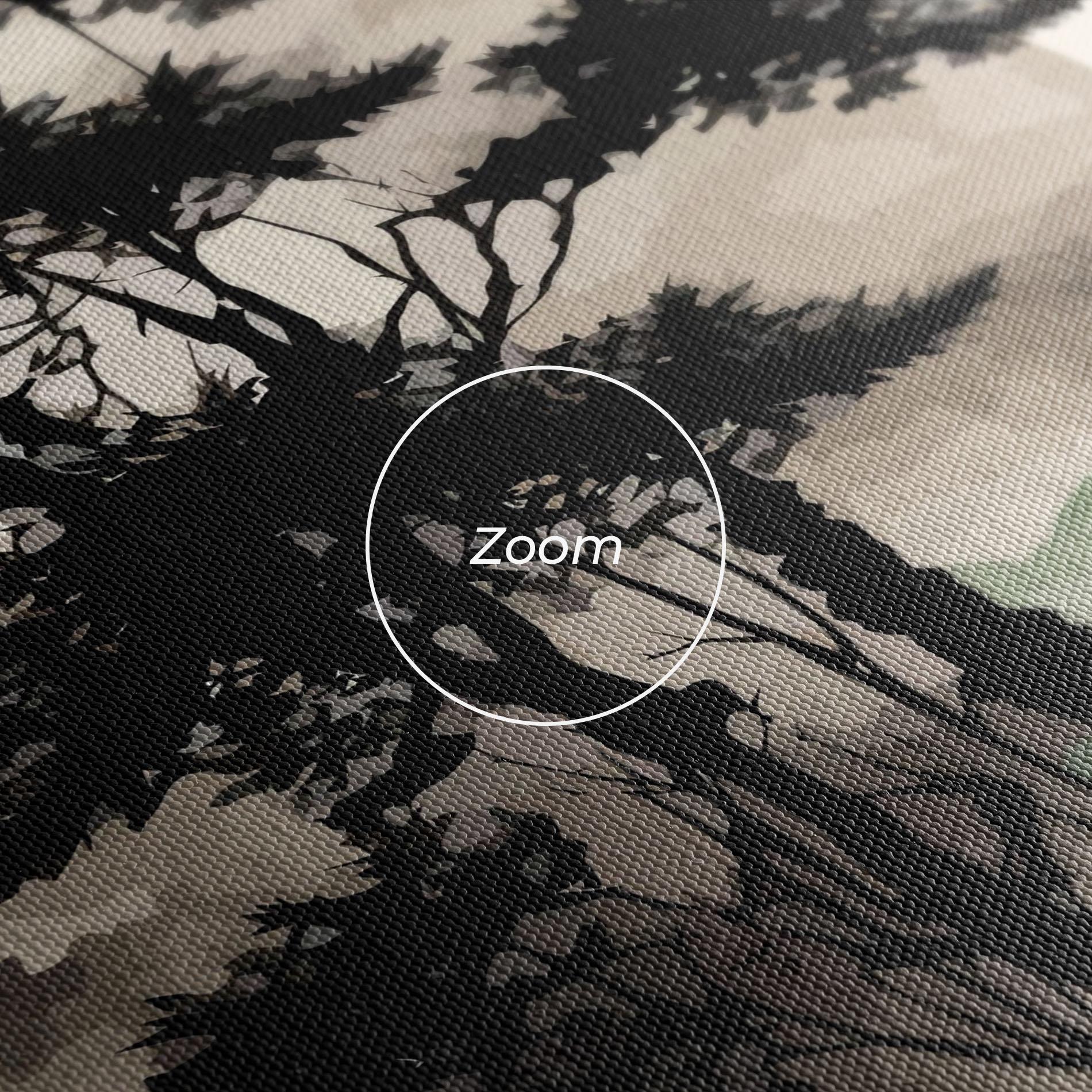 Tablou Canvas Green Red Tree Art mockup 3